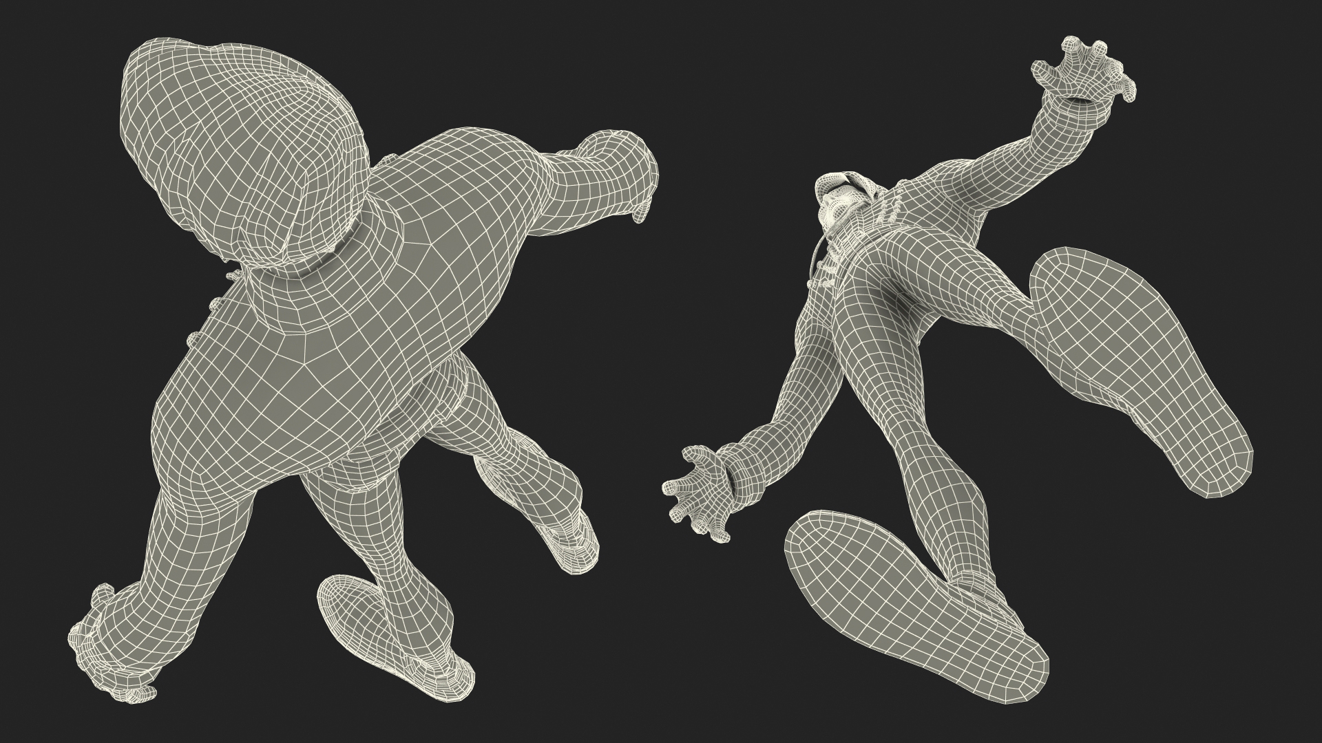 Cartoon Man in Cavalry Jacket 3D model