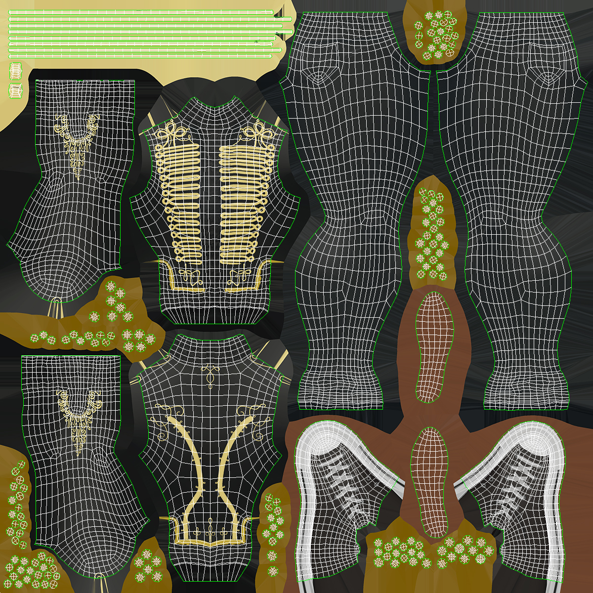 Cartoon Man in Cavalry Jacket 3D model