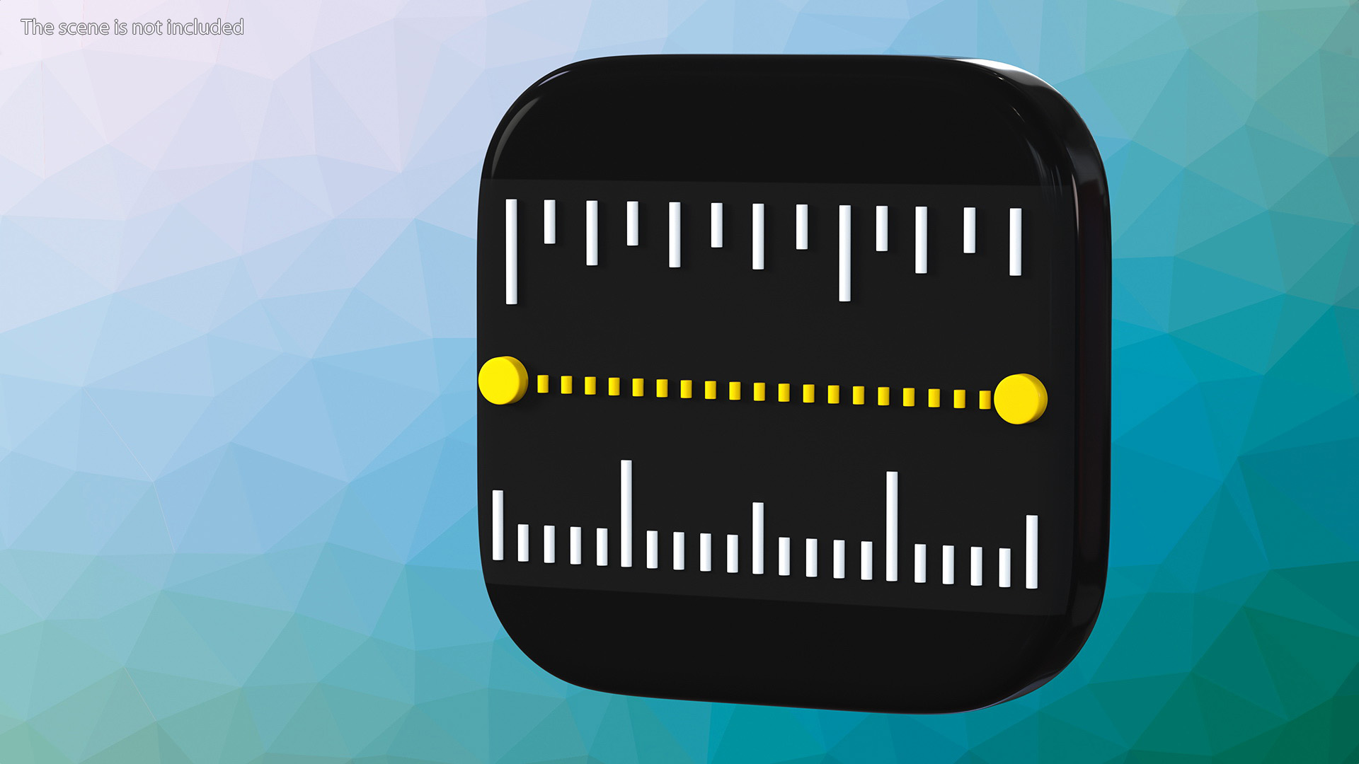 3D iPhone iOS Measure Icon model