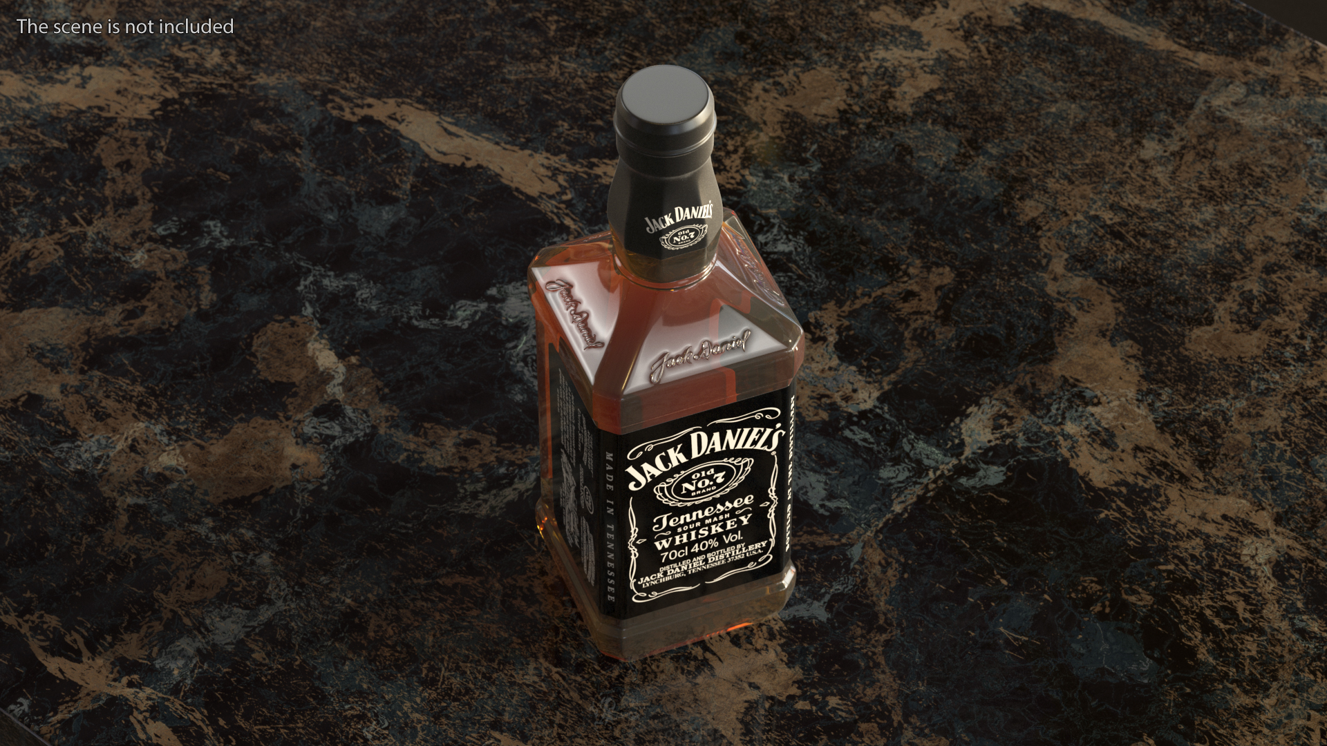 3D model Jack Daniels Old No 7 Black Whiskey