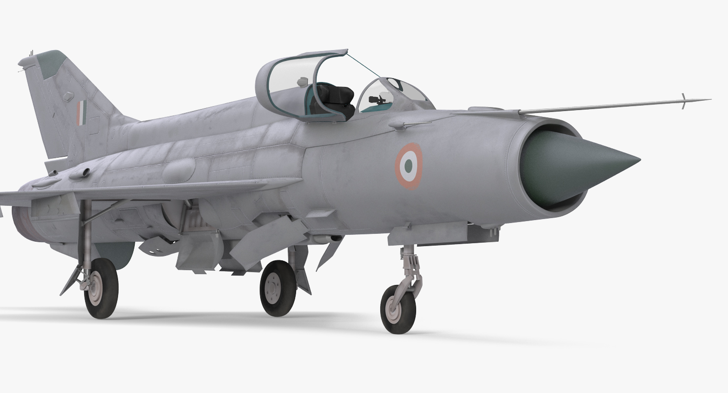 3D MiG 21 Bison Indian Air Force IAF model