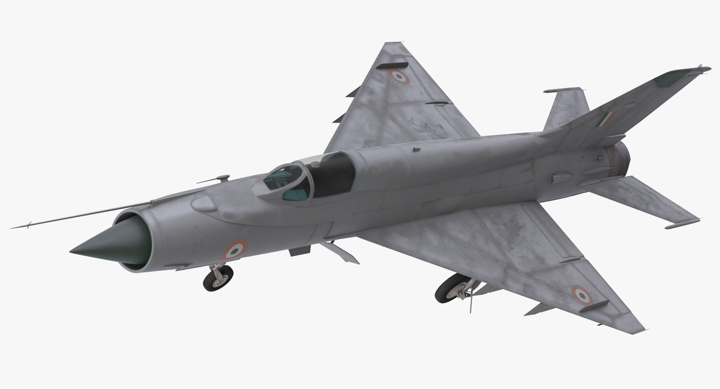 3D MiG 21 Bison Indian Air Force IAF model