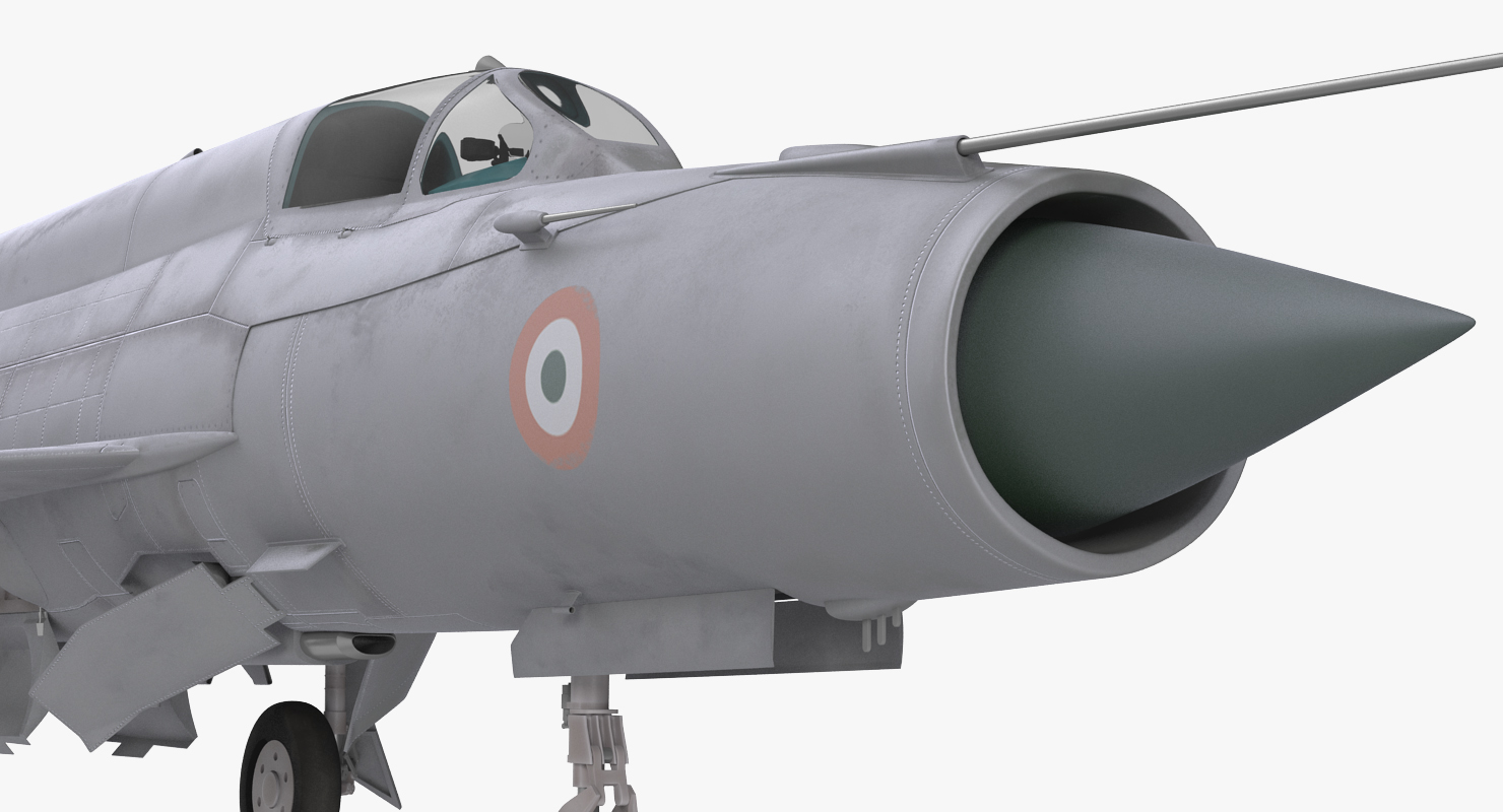 3D MiG 21 Bison Indian Air Force IAF model