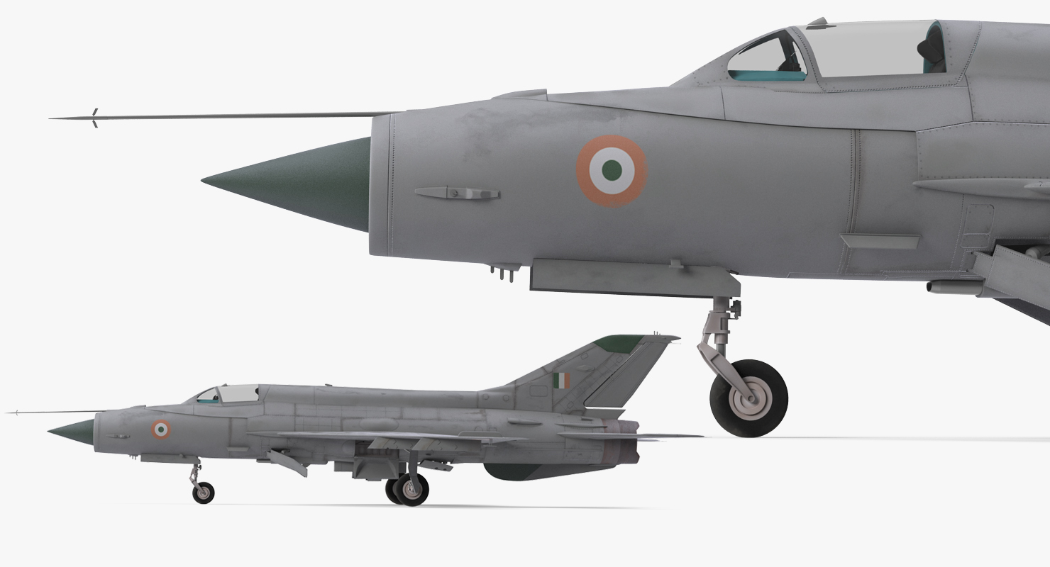 3D MiG 21 Bison Indian Air Force IAF model