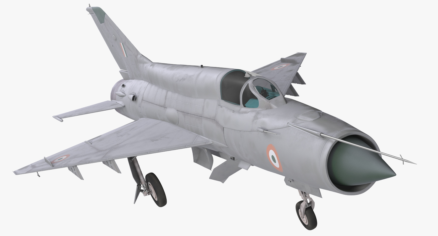 3D MiG 21 Bison Indian Air Force IAF model
