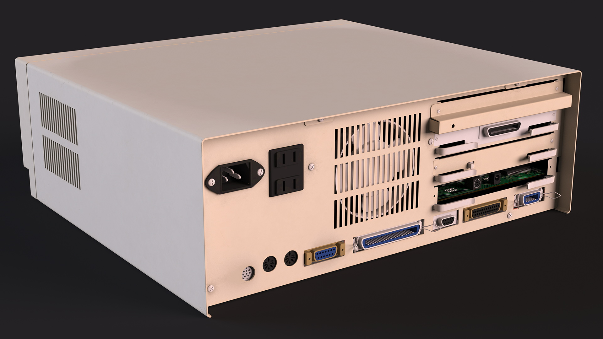 Vintage Computer Workstation Terminal 3D