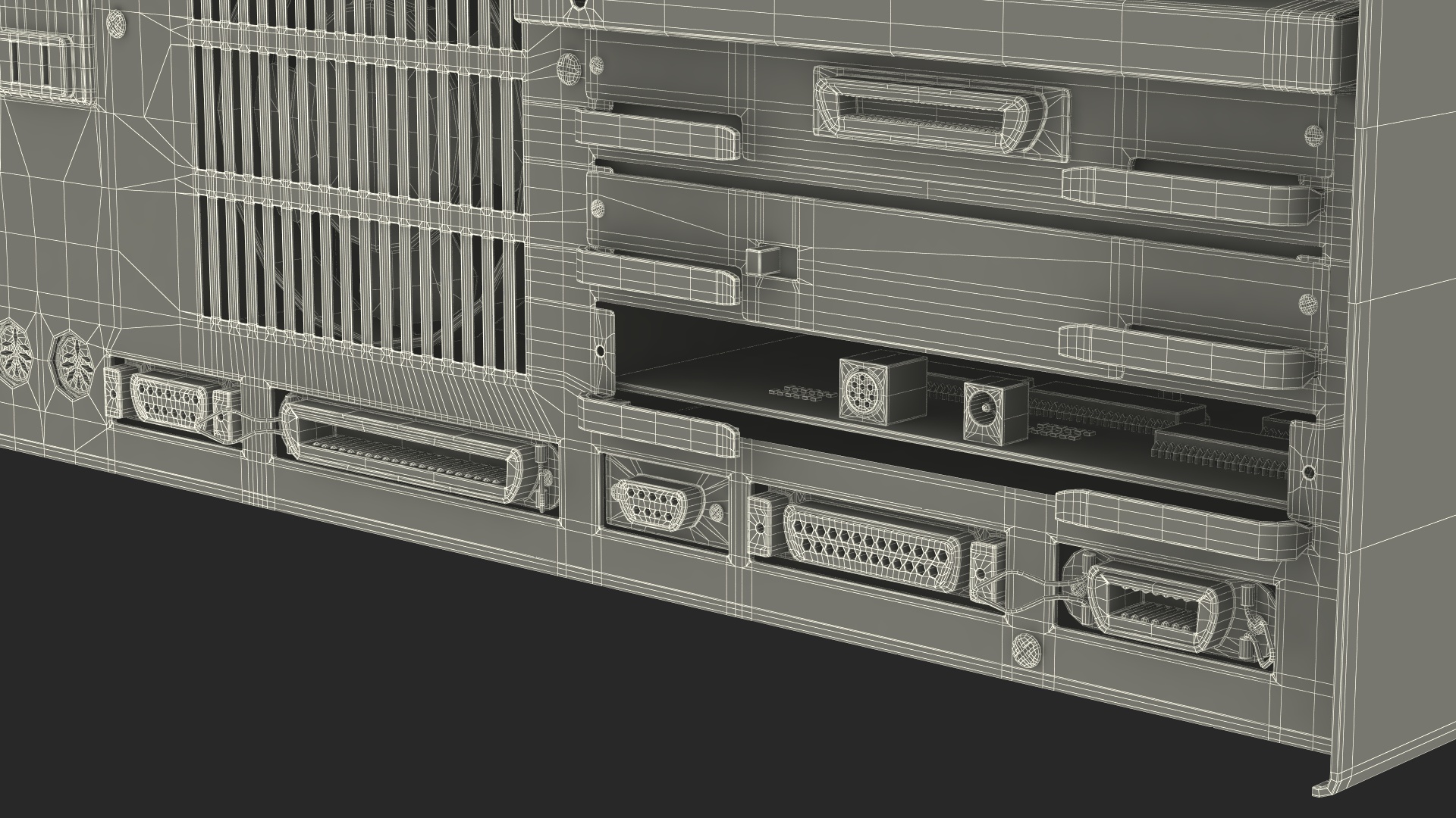Vintage Computer Workstation Terminal 3D
