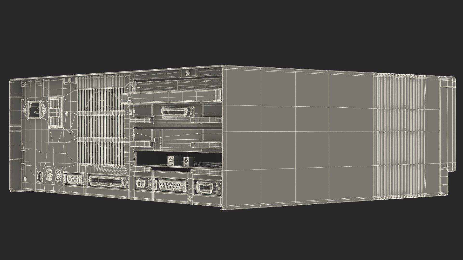 Vintage Computer Workstation Terminal 3D