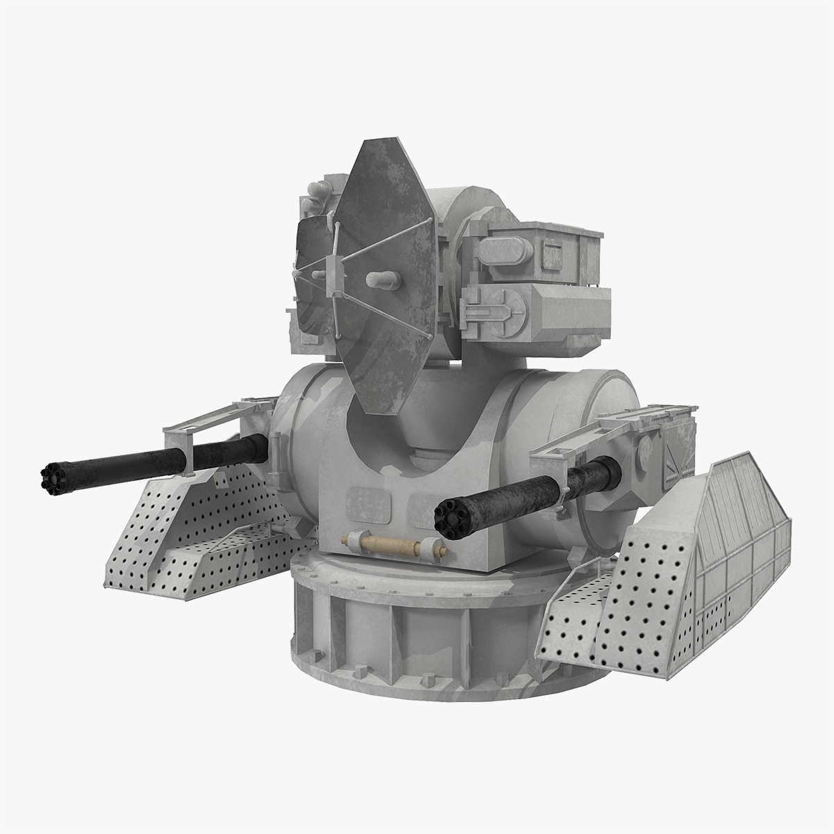 Modern Naval Air Defence Kashtan Module 3D Model, view 3
