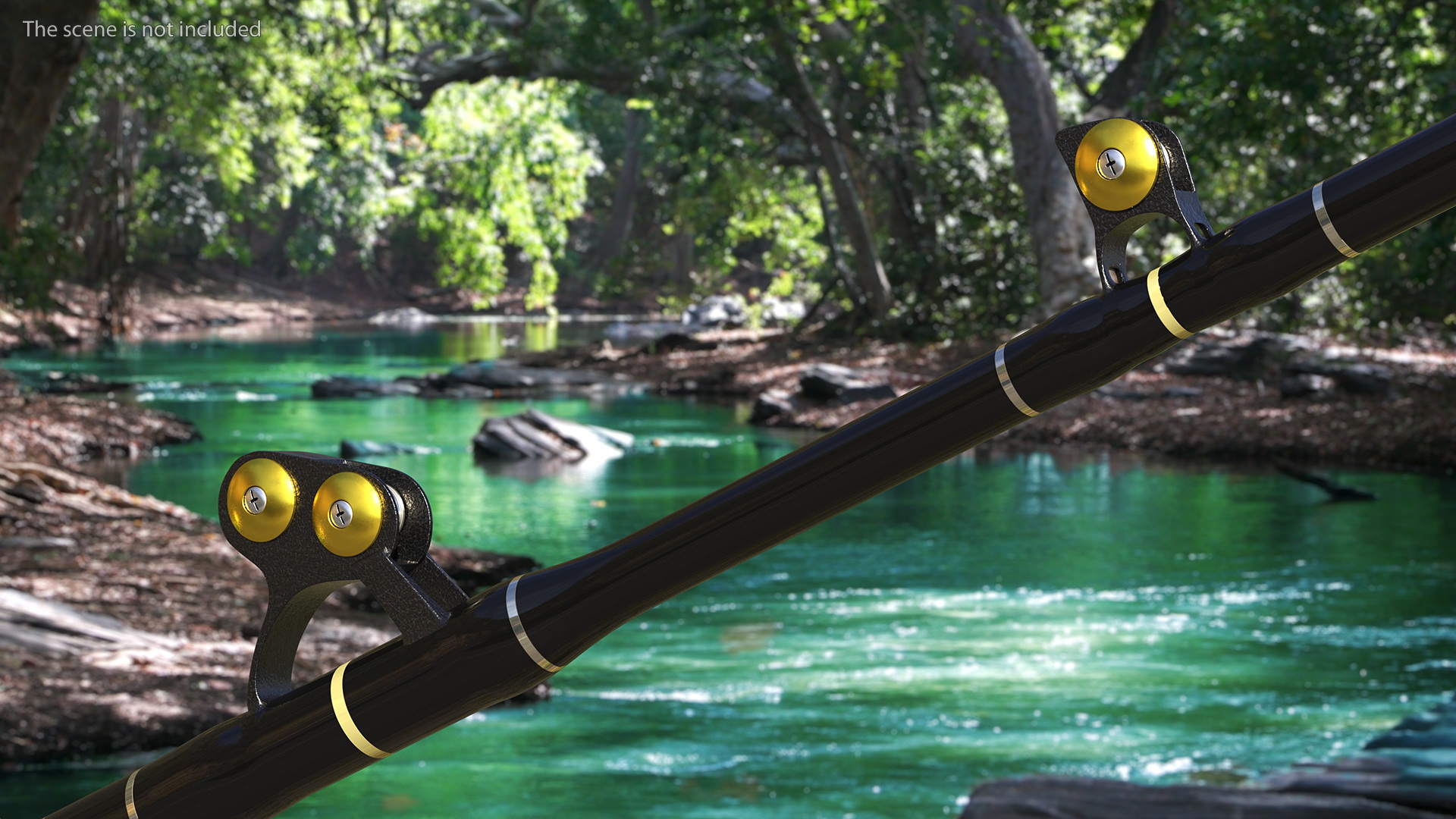 EatMyTackle 80 Wide 2Speed Fishing Reel Long Dredge Rod Rigged 3D