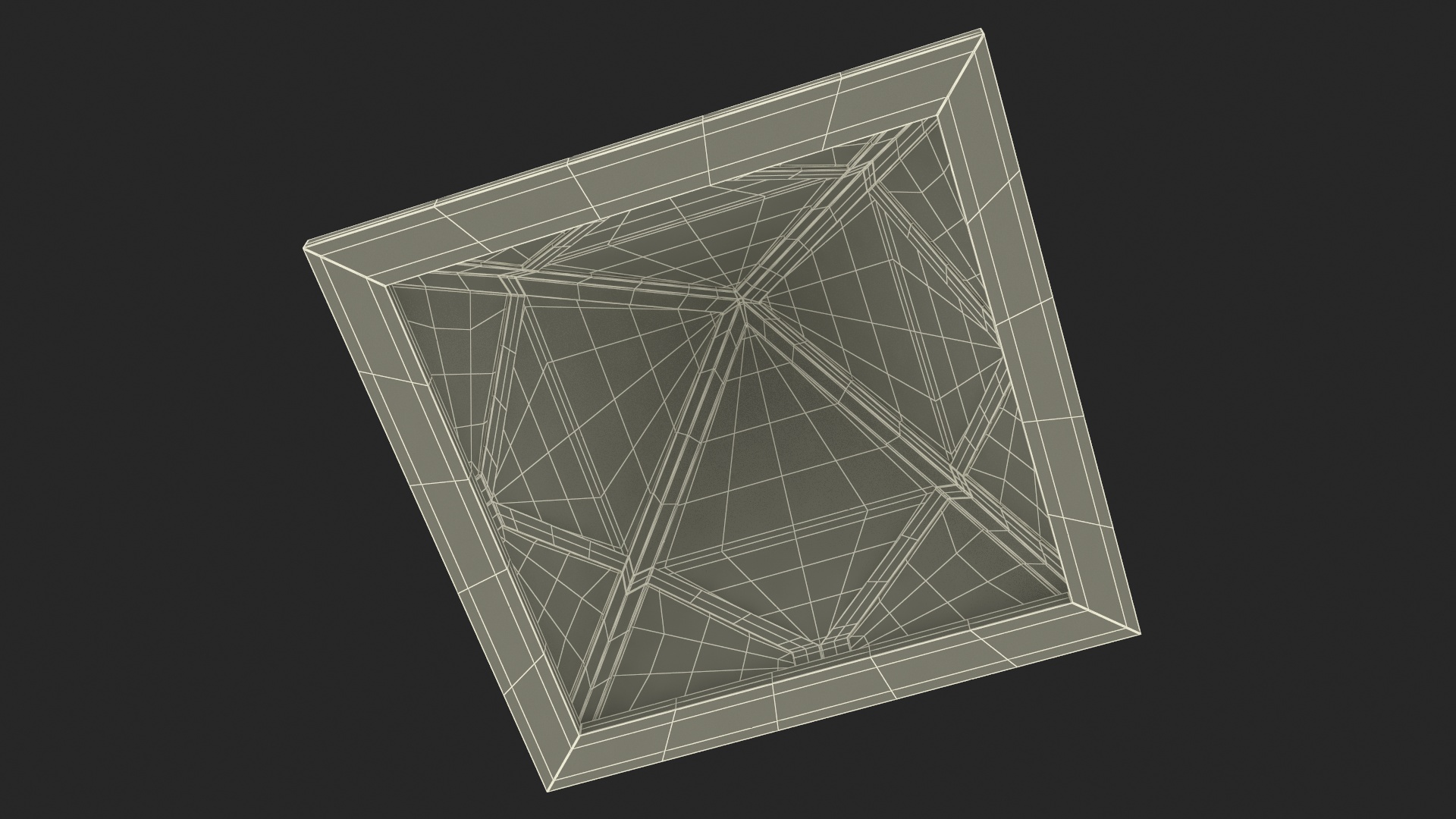 3D Rooftop Pyramid Skylight Window