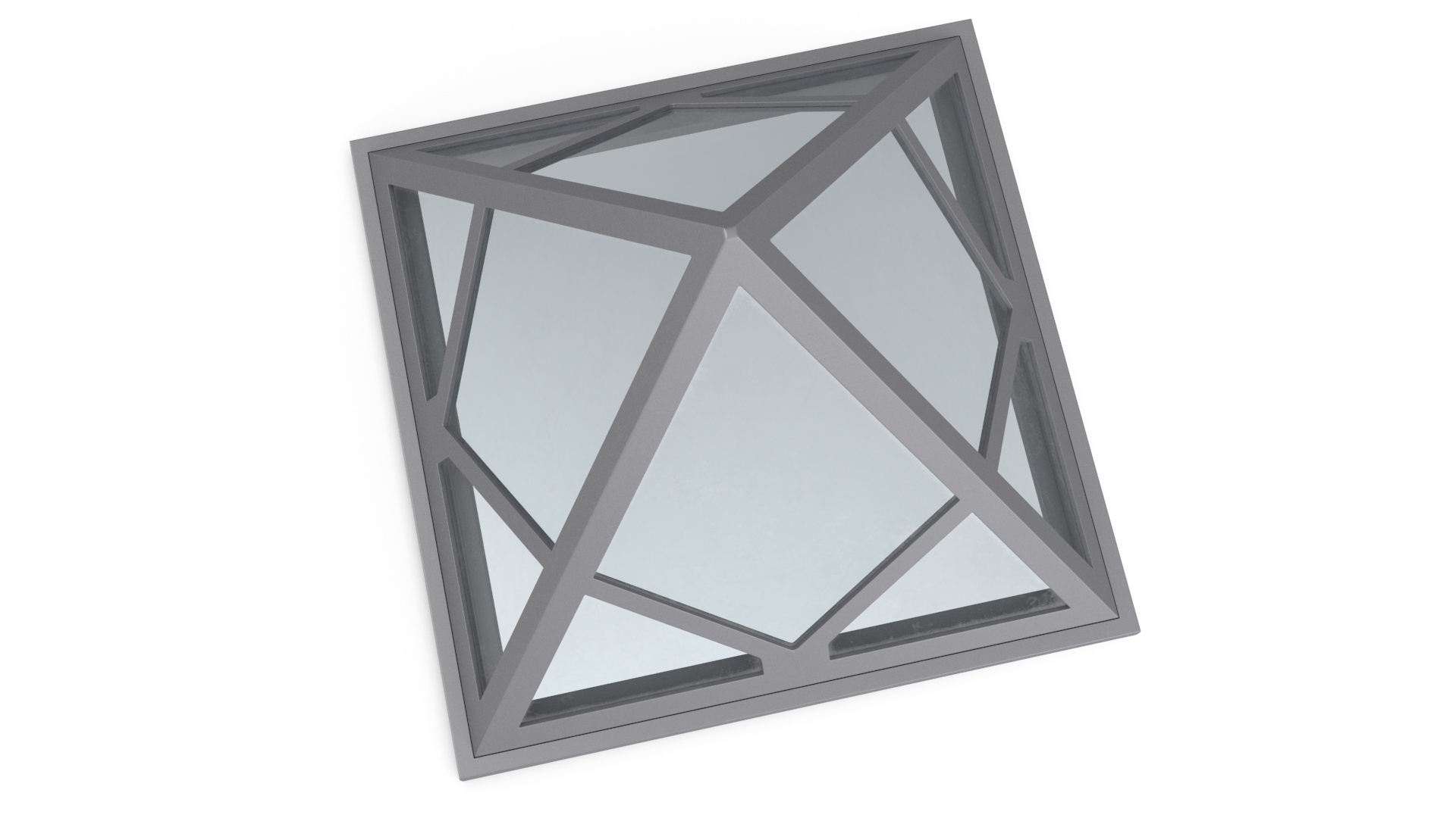 3D Rooftop Pyramid Skylight Window