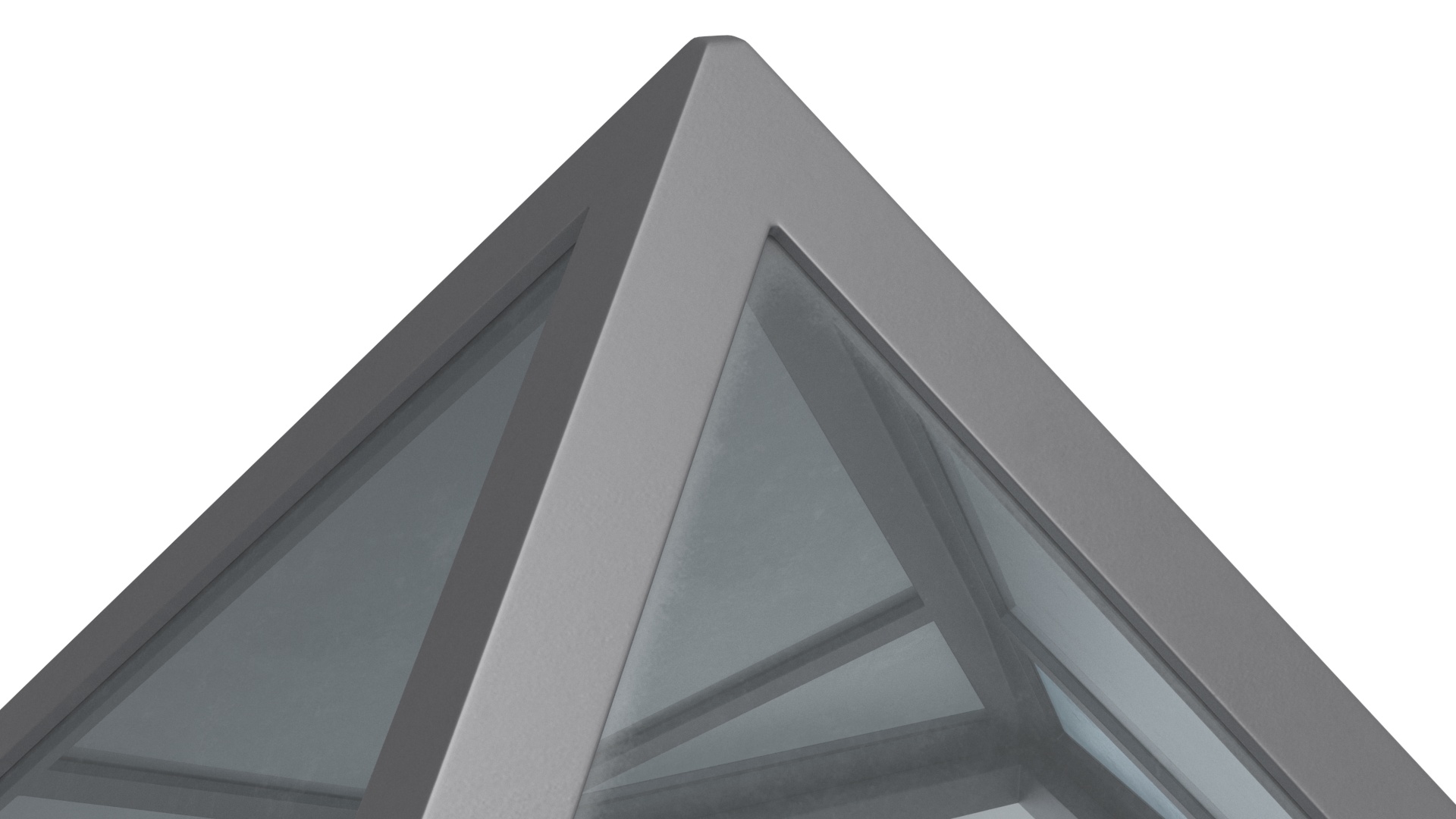 3D Rooftop Pyramid Skylight Window