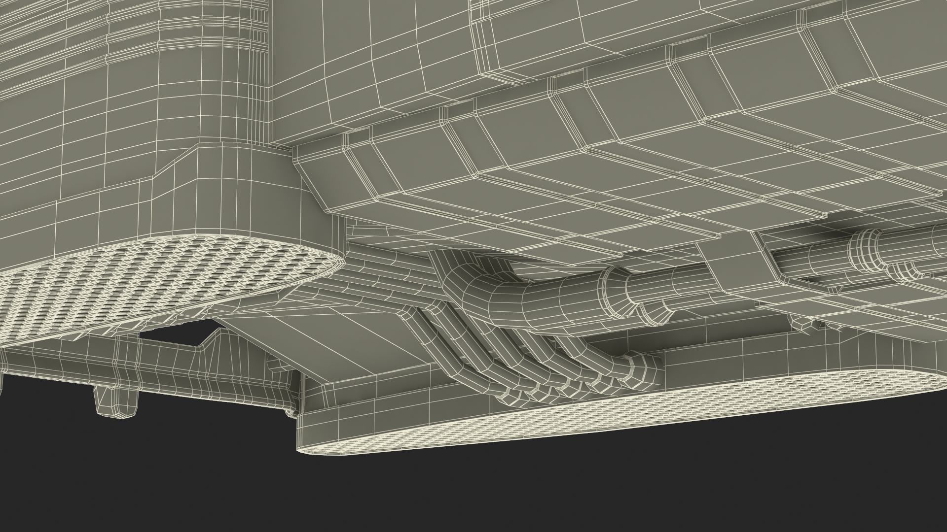 3D New Retro Futuristic Hovercar Red model