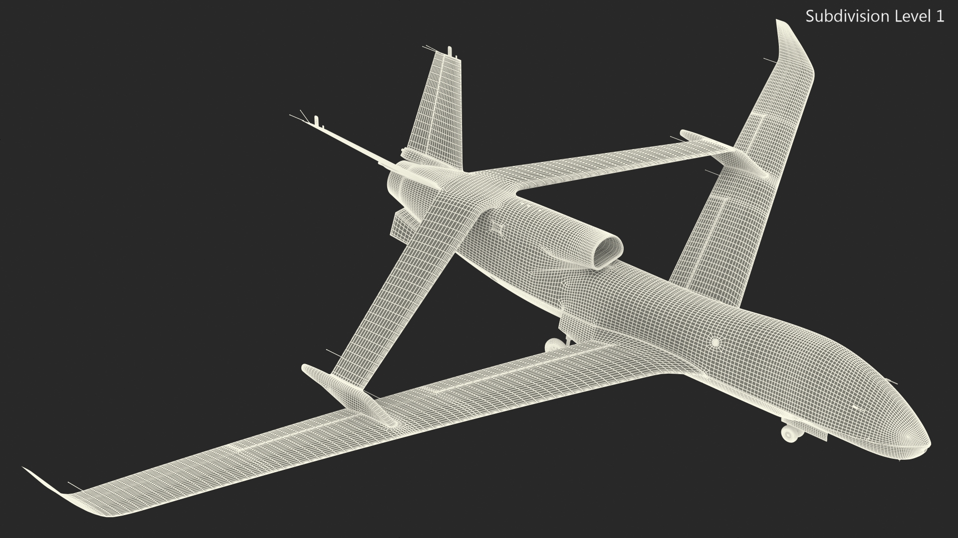 3D model Chengdu Xianglong WZ7 UAV