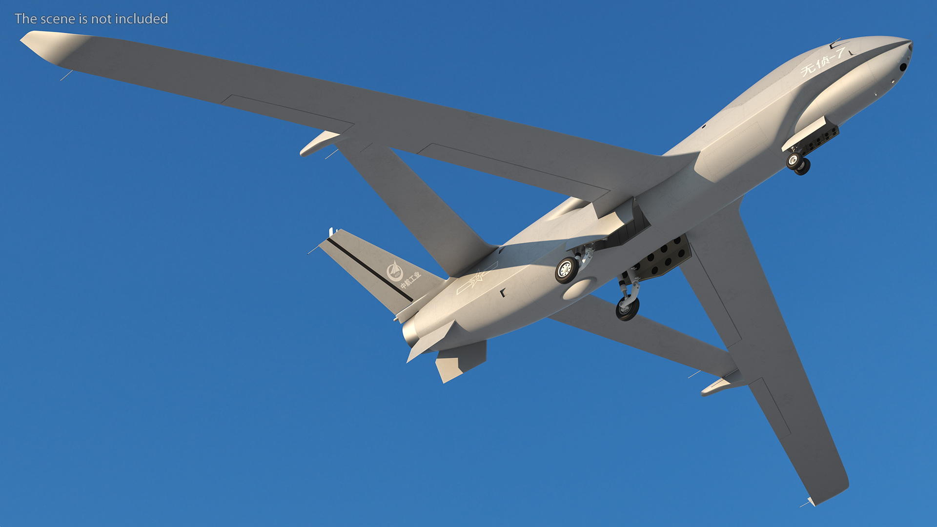 3D model Chengdu Xianglong WZ7 UAV