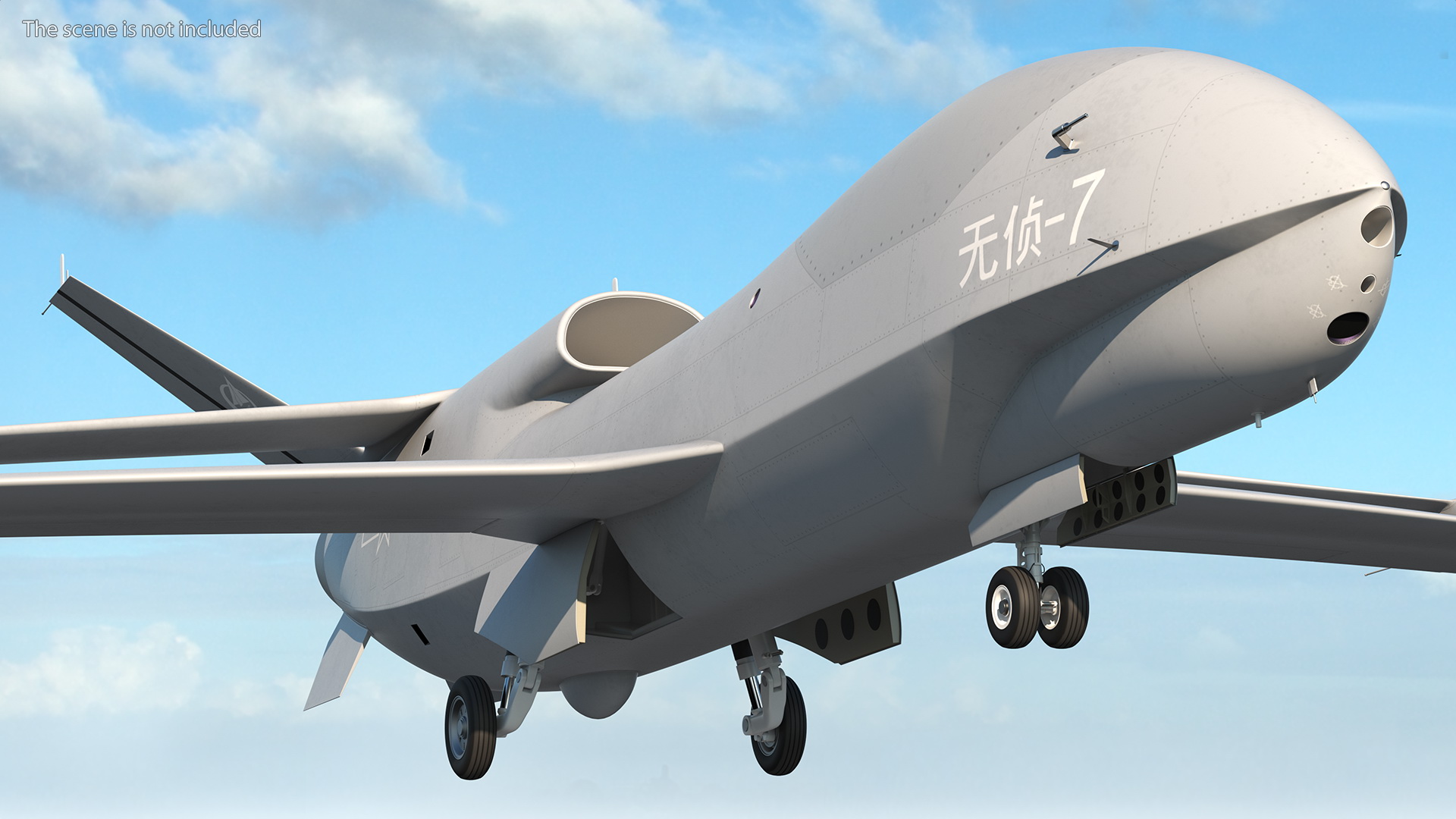 3D model Chengdu Xianglong WZ7 UAV