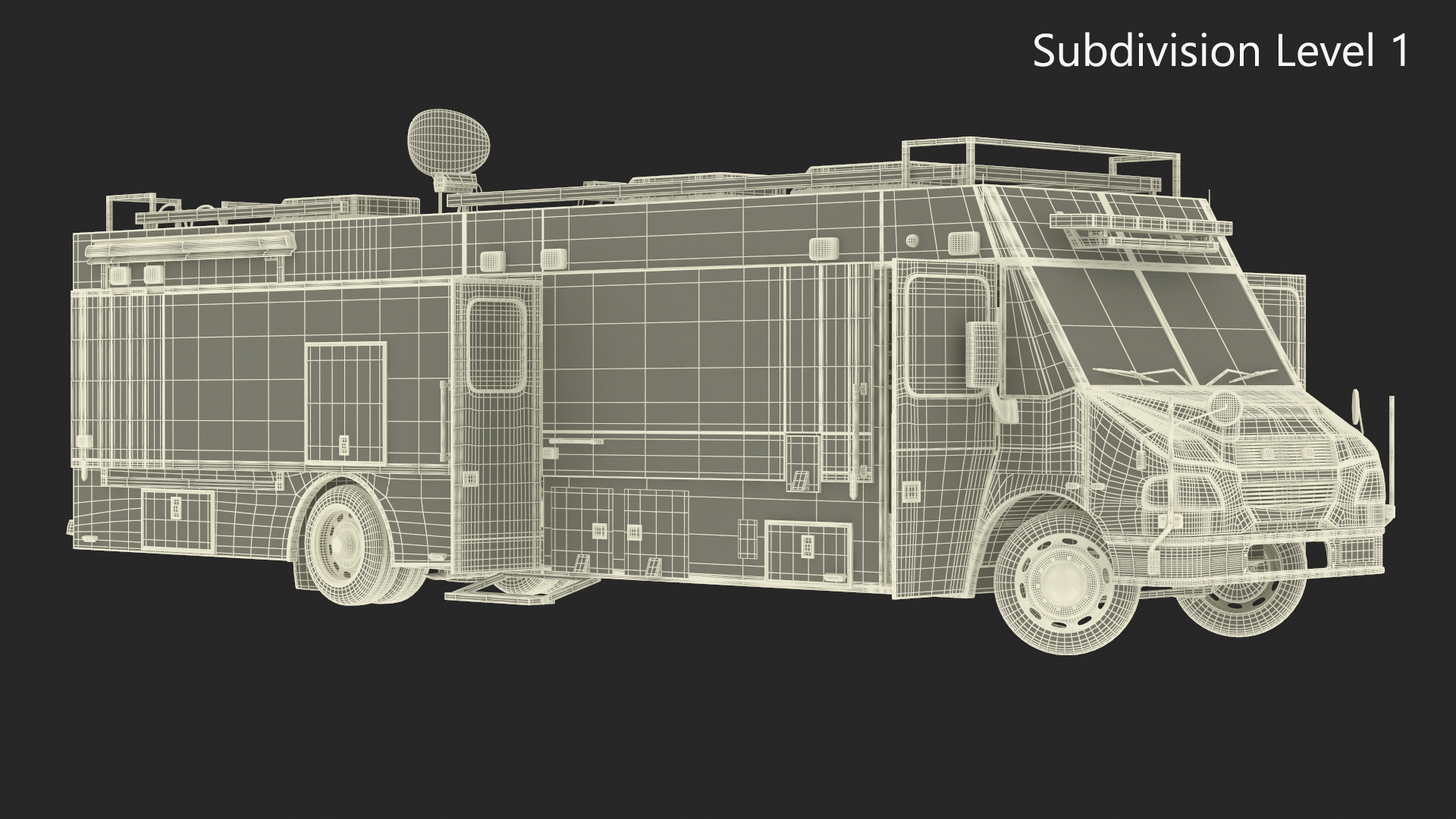 3D NYPD ASPCA Mobile Command Center Illuminated Rigged