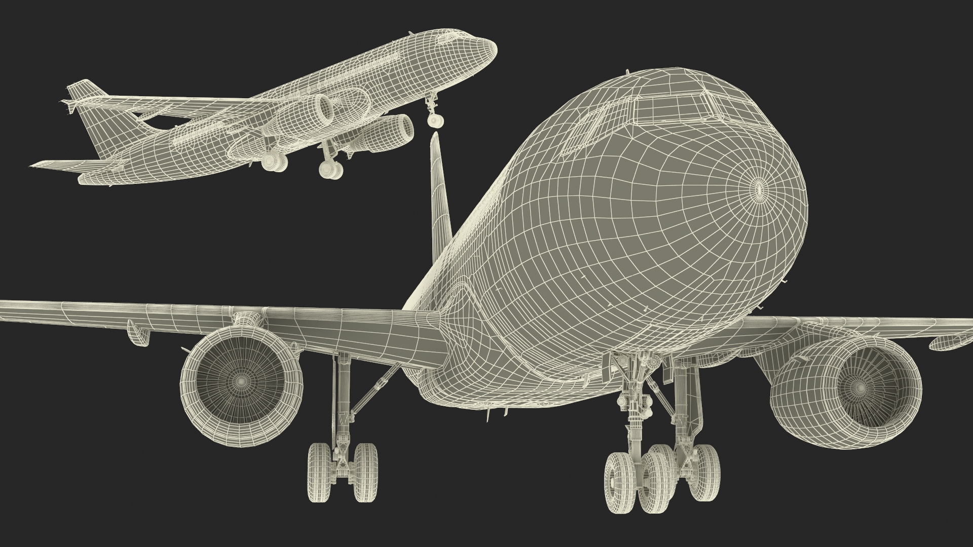 Lufthansa Airbus A320-200 Aircraft 3D model