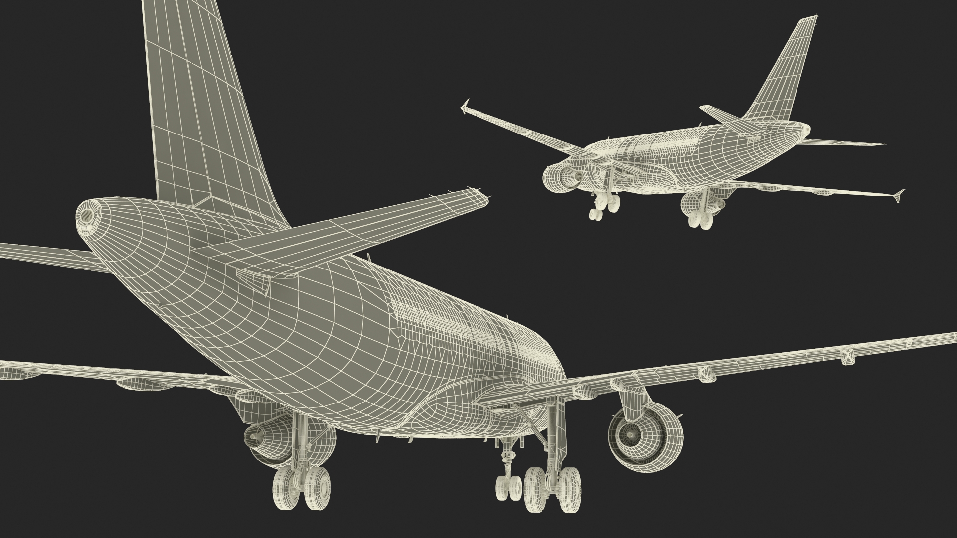 Lufthansa Airbus A320-200 Aircraft 3D model