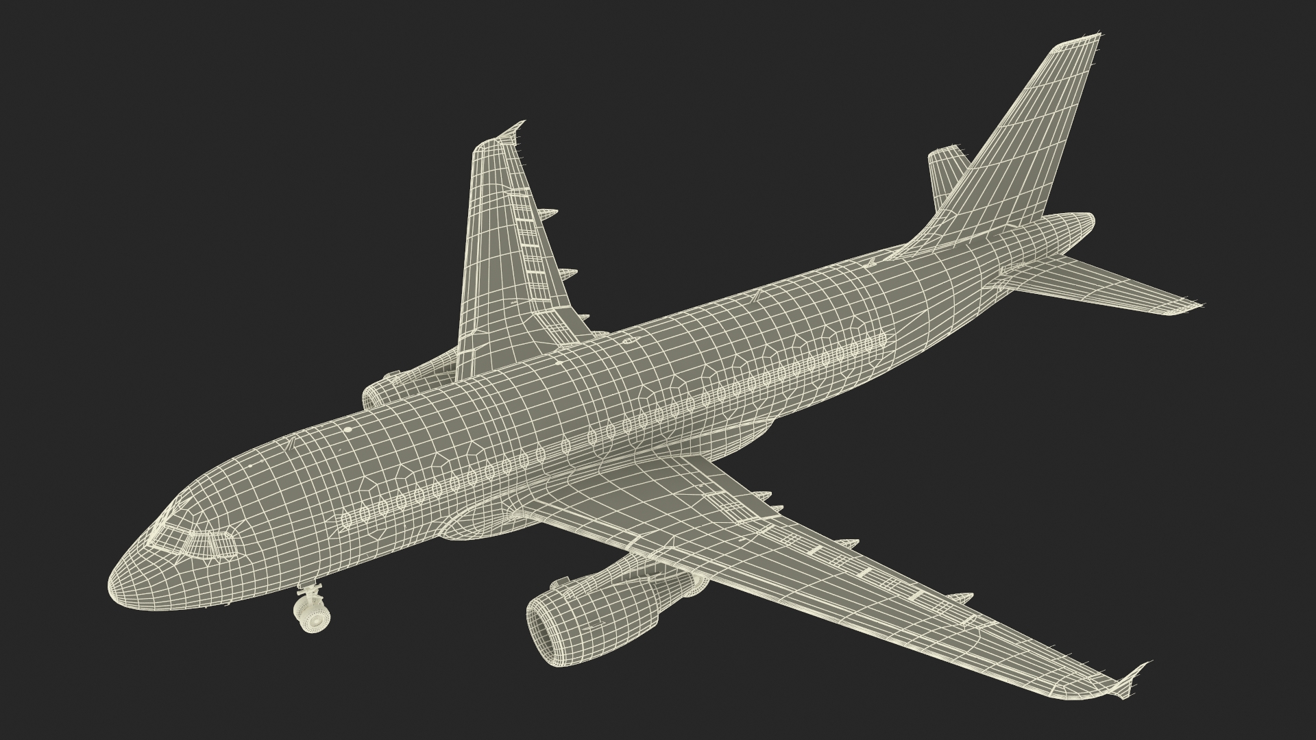 Lufthansa Airbus A320-200 Aircraft 3D model