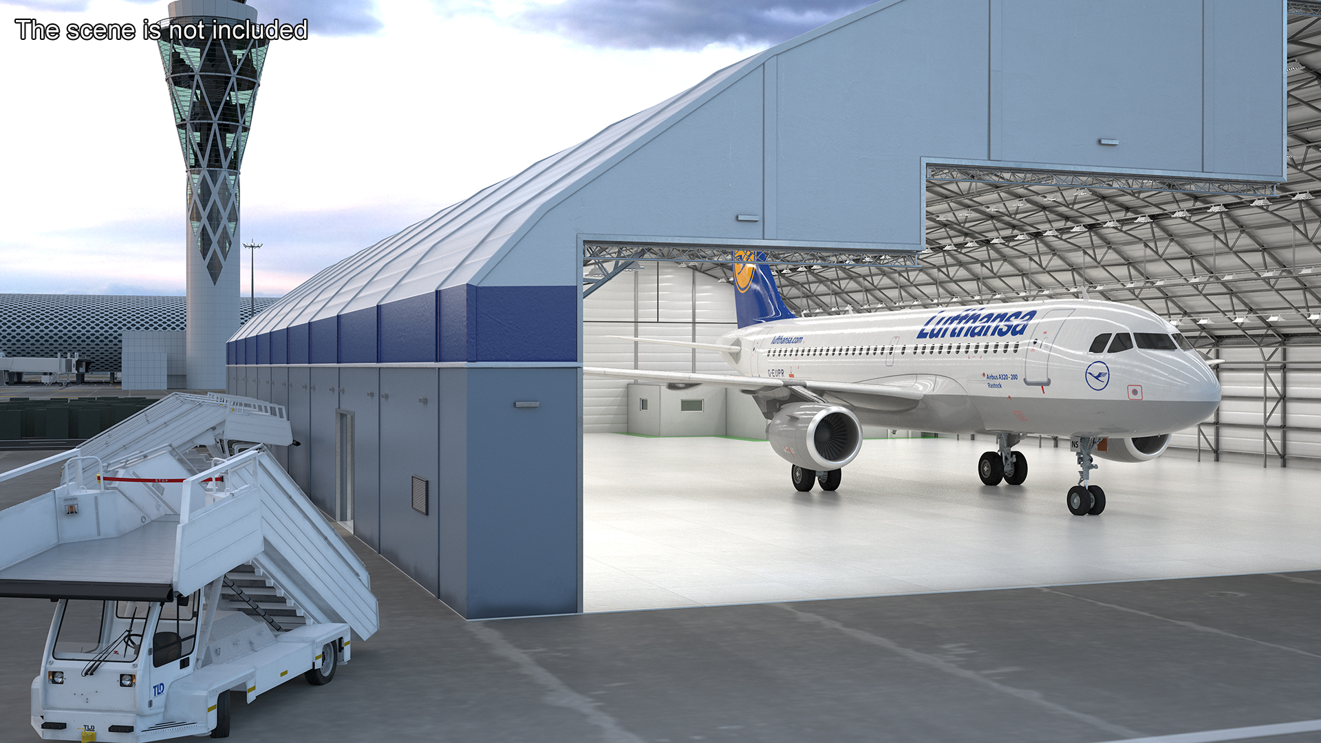 Lufthansa Airbus A320-200 Aircraft 3D model