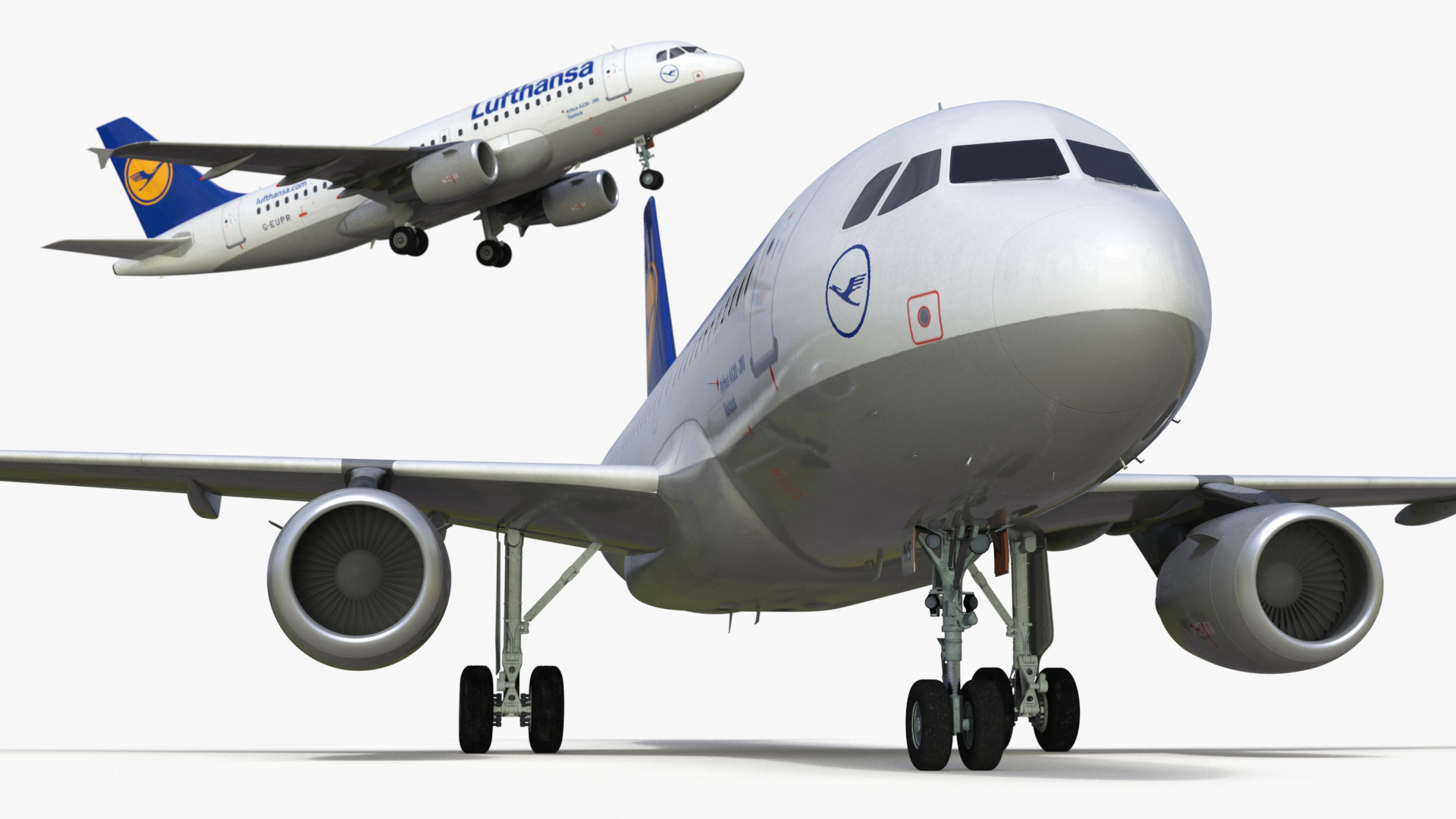 Lufthansa Airbus A320-200 Aircraft 3D model