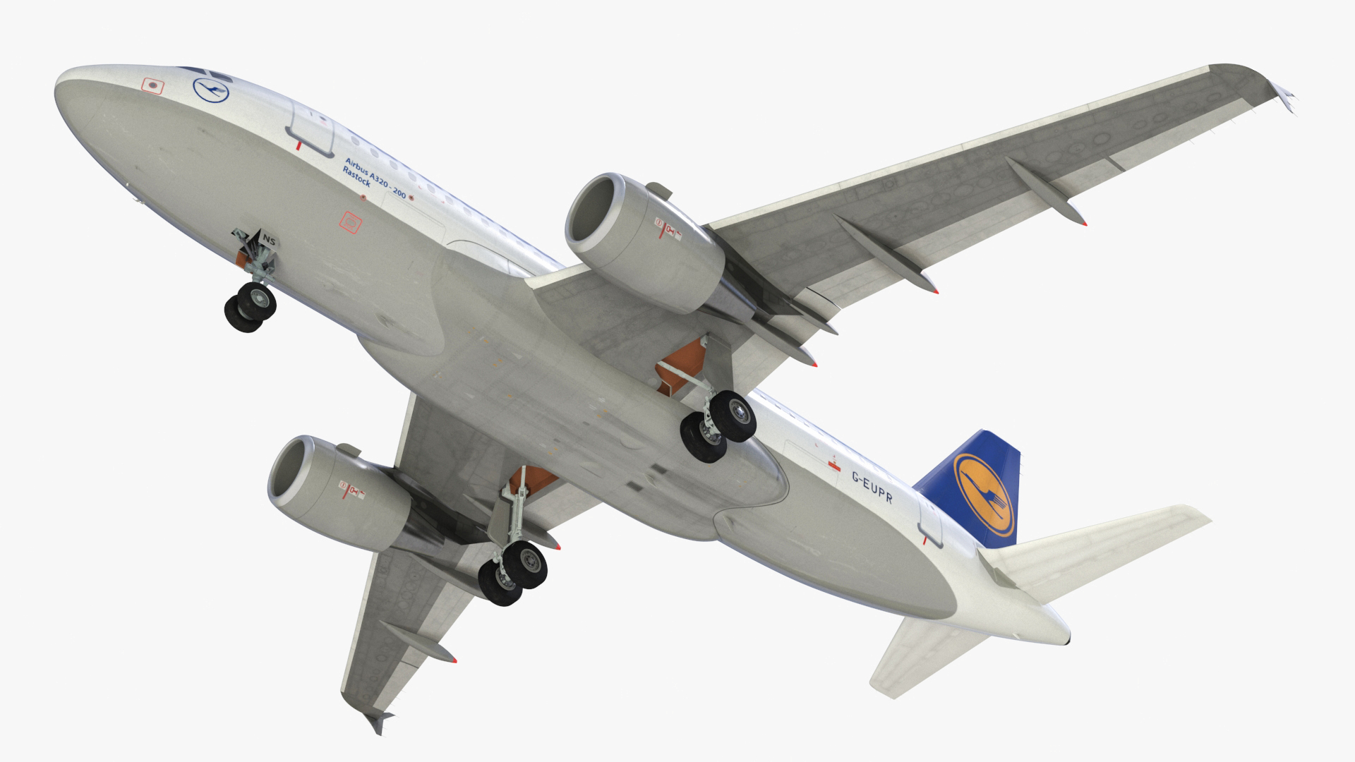 Lufthansa Airbus A320-200 Aircraft 3D model