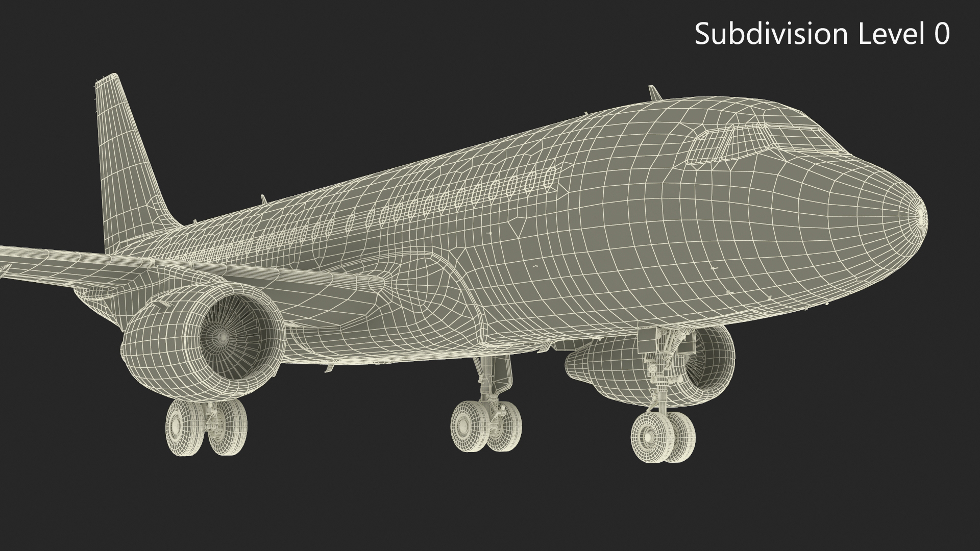 Lufthansa Airbus A320-200 Aircraft 3D model
