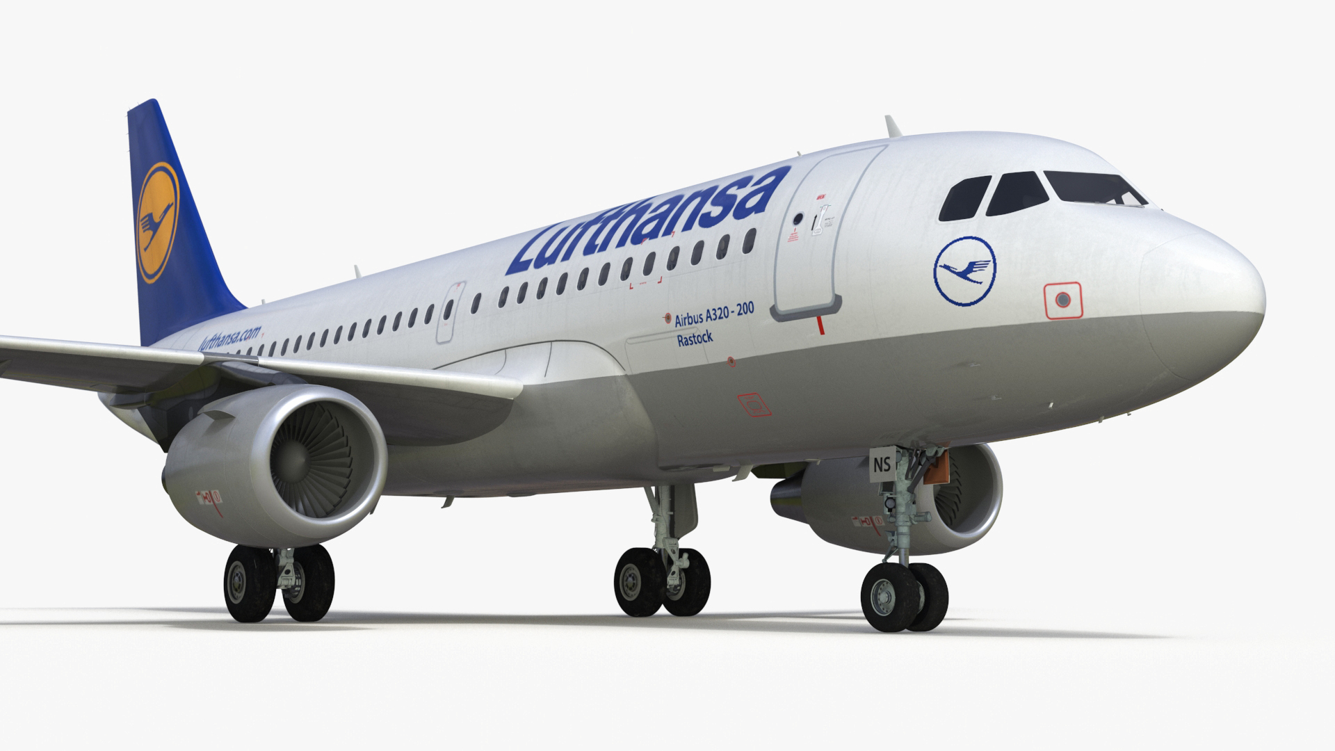 Lufthansa Airbus A320-200 Aircraft 3D model