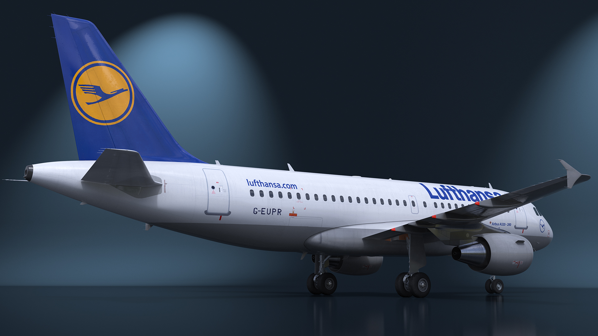 Lufthansa Airbus A320-200 Aircraft 3D model