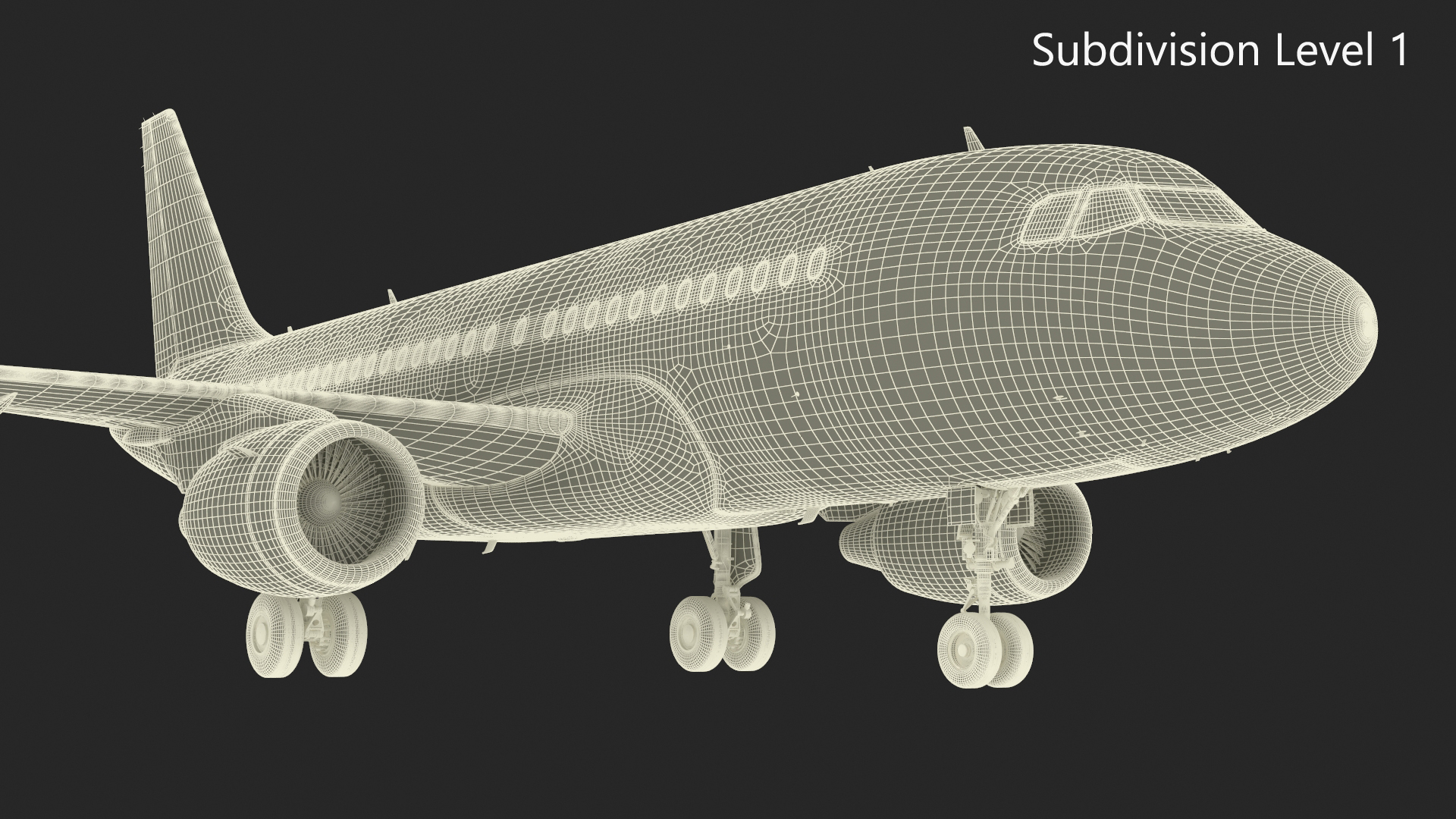 Lufthansa Airbus A320-200 Aircraft 3D model