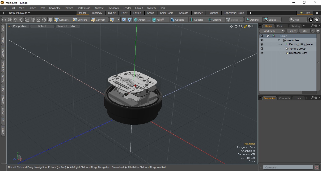 Electric Utility Meter 3D