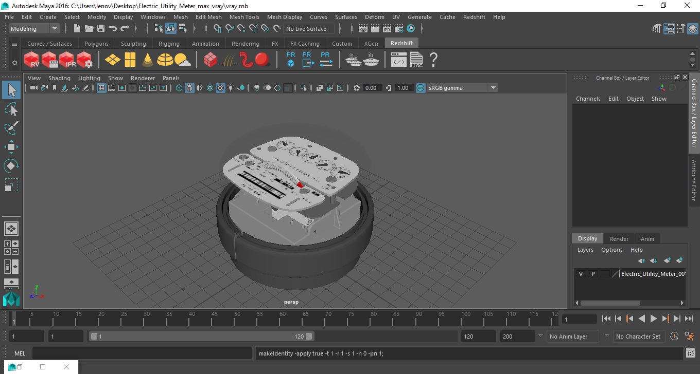 Electric Utility Meter 3D