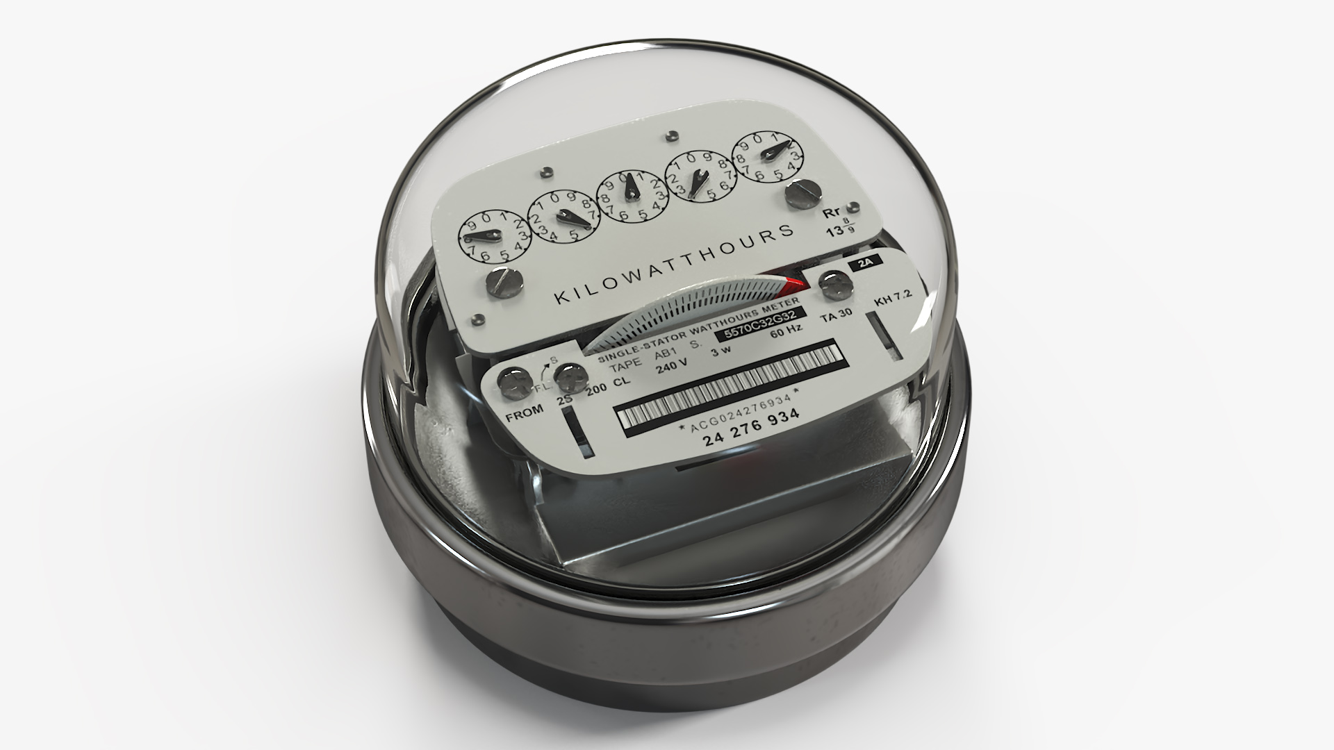 Electric Utility Meter 3D