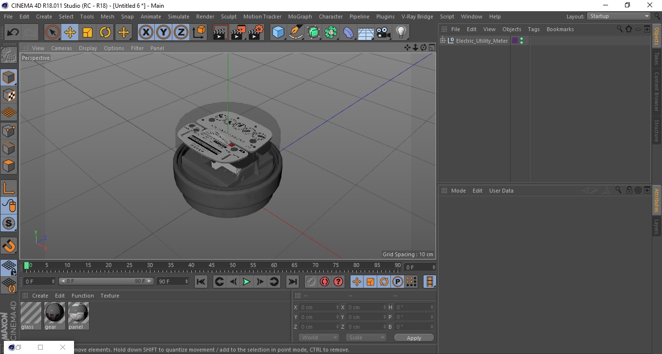 Electric Utility Meter 3D