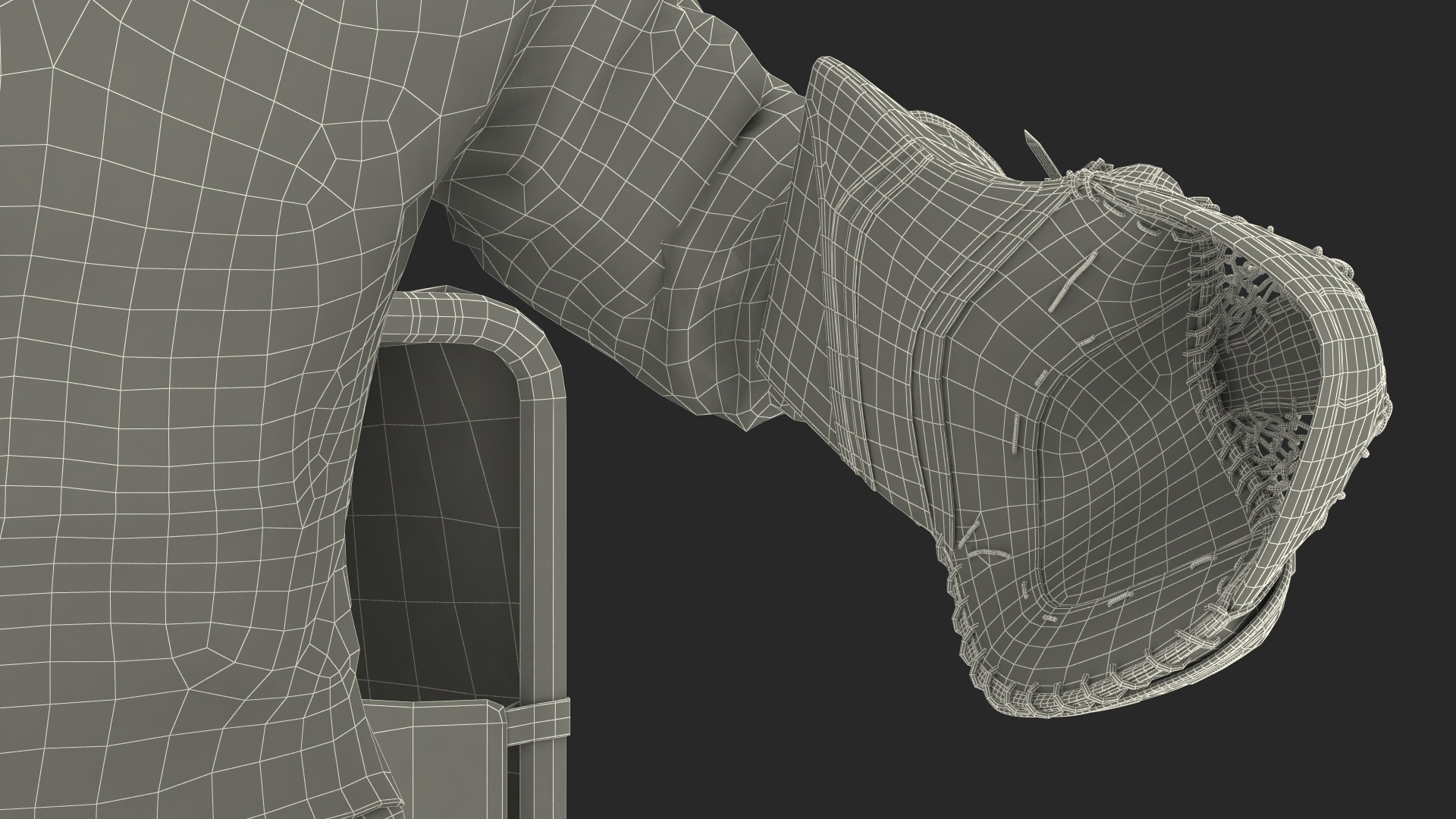 3D Hockey Goal Target and Goalkeeper model