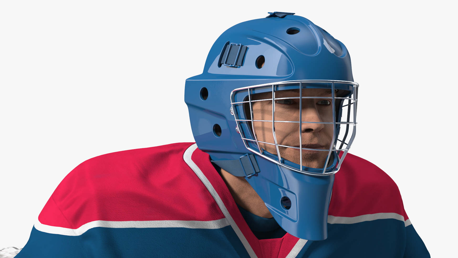 3D Hockey Goal Target and Goalkeeper model