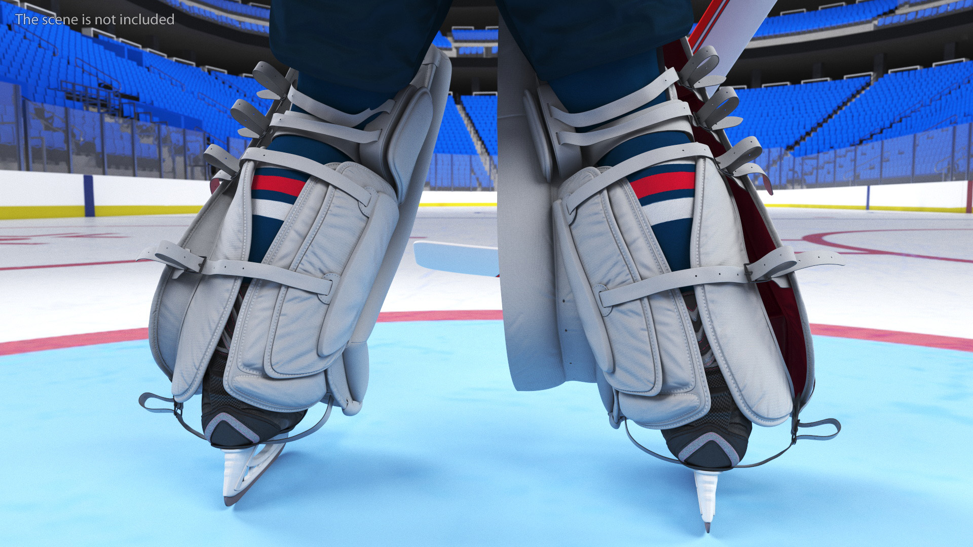 3D Hockey Goal Target and Goalkeeper model