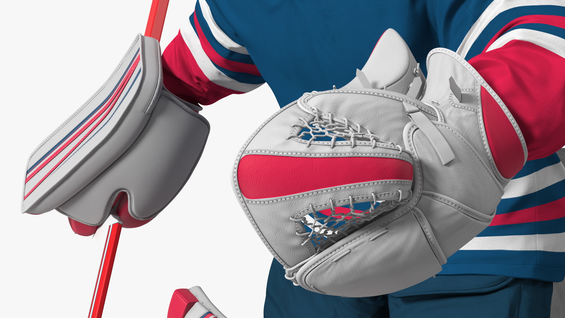 3D Hockey Goal Target and Goalkeeper model
