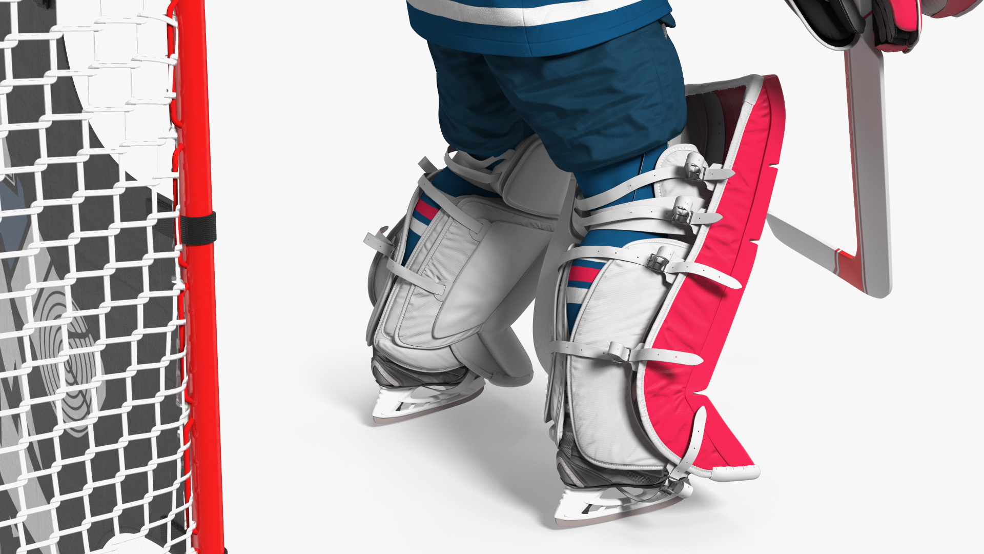 3D Hockey Goal Target and Goalkeeper model