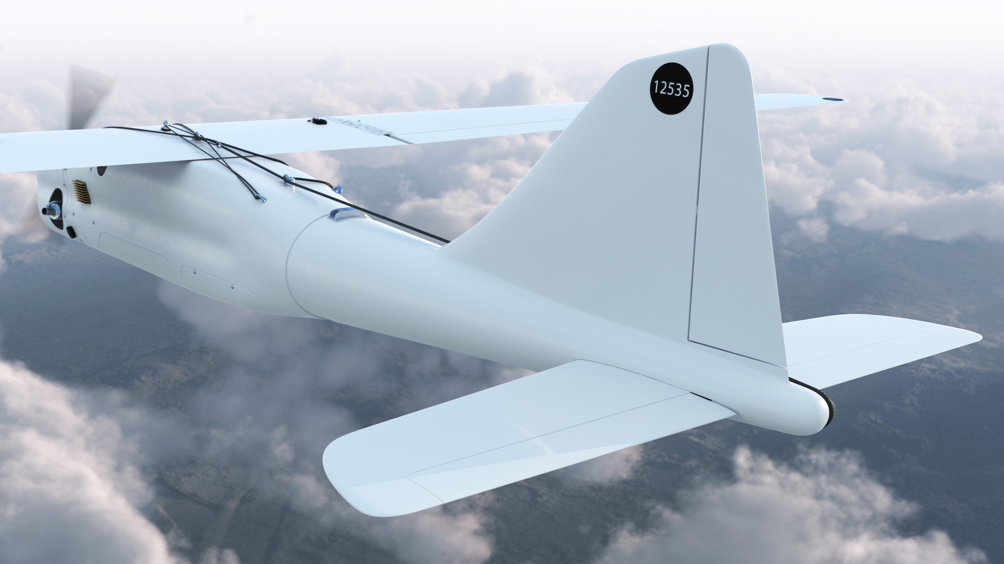 3D model Russian UAV Orlan 10