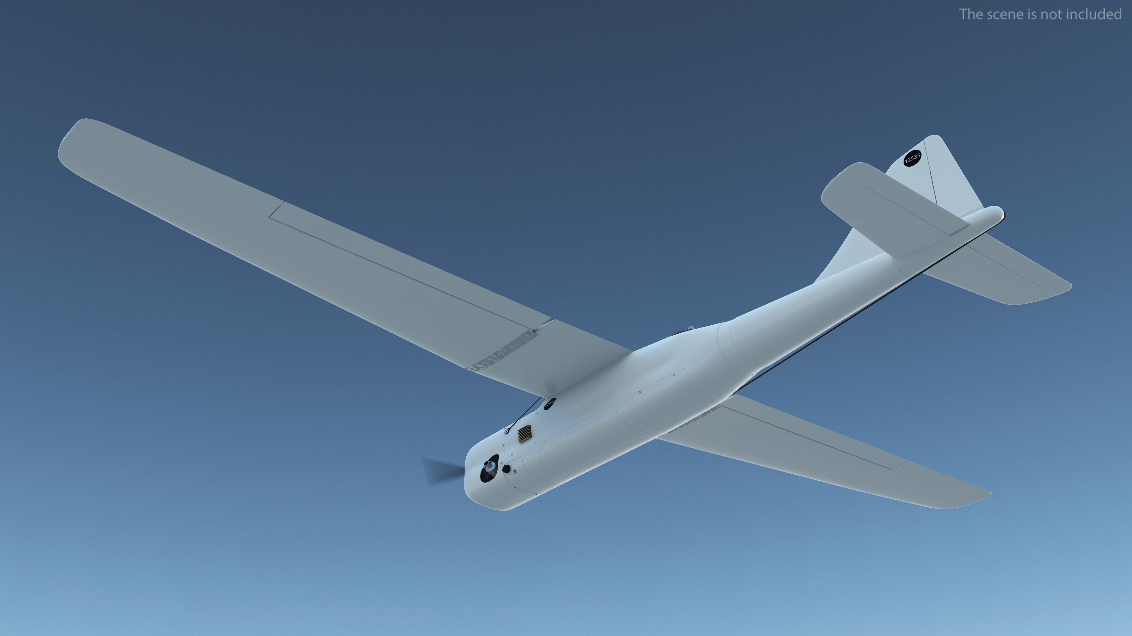 3D model Russian UAV Orlan 10