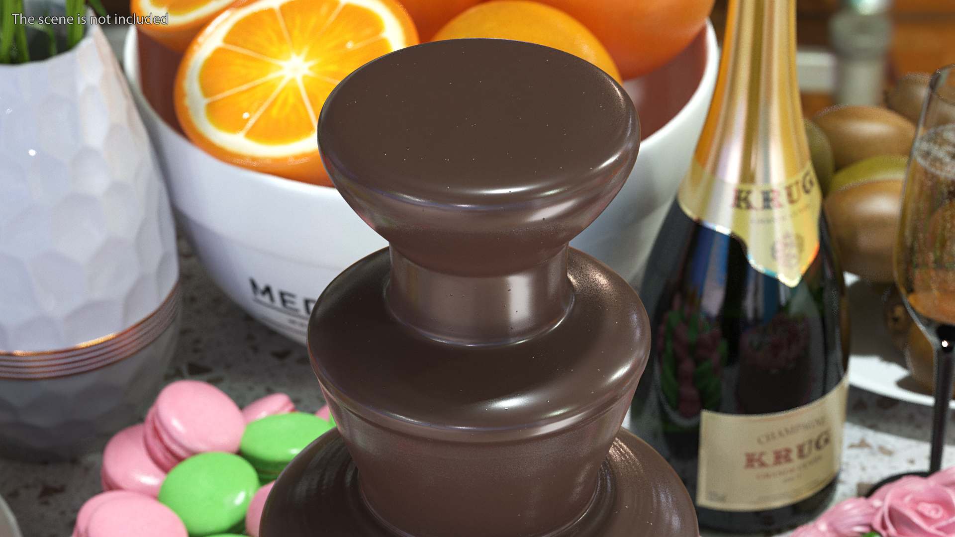 Chocolate Fountain Machine Fondue Maker 3D model