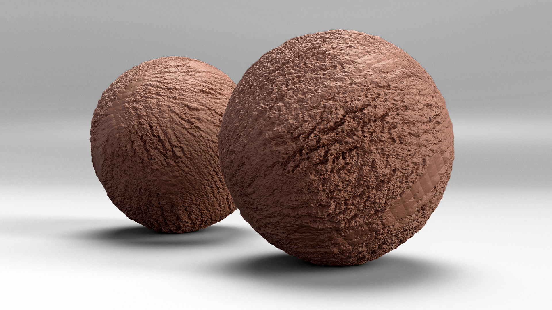 Ice Cream Ball Chocolate 3D model