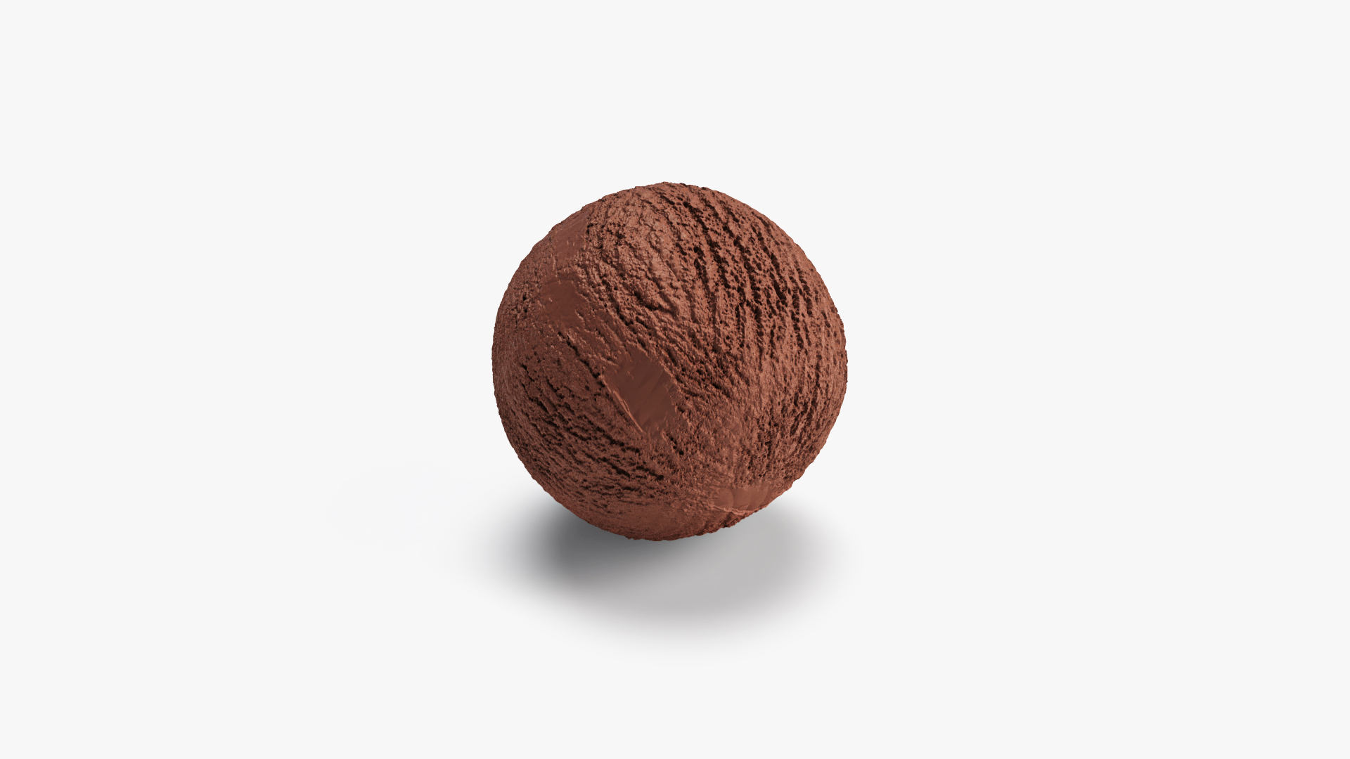 Ice Cream Ball Chocolate 3D model
