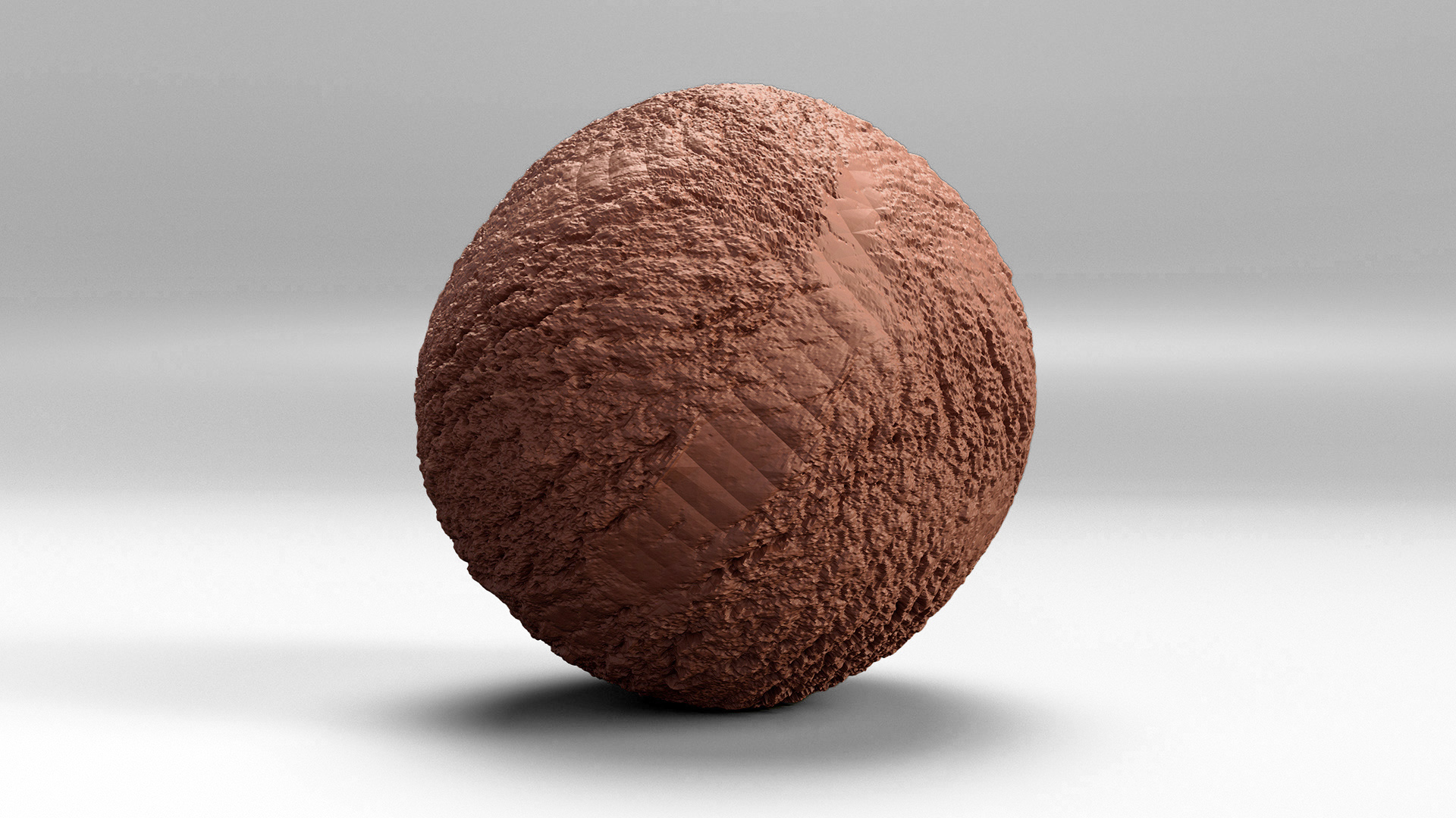 Ice Cream Ball Chocolate 3D model