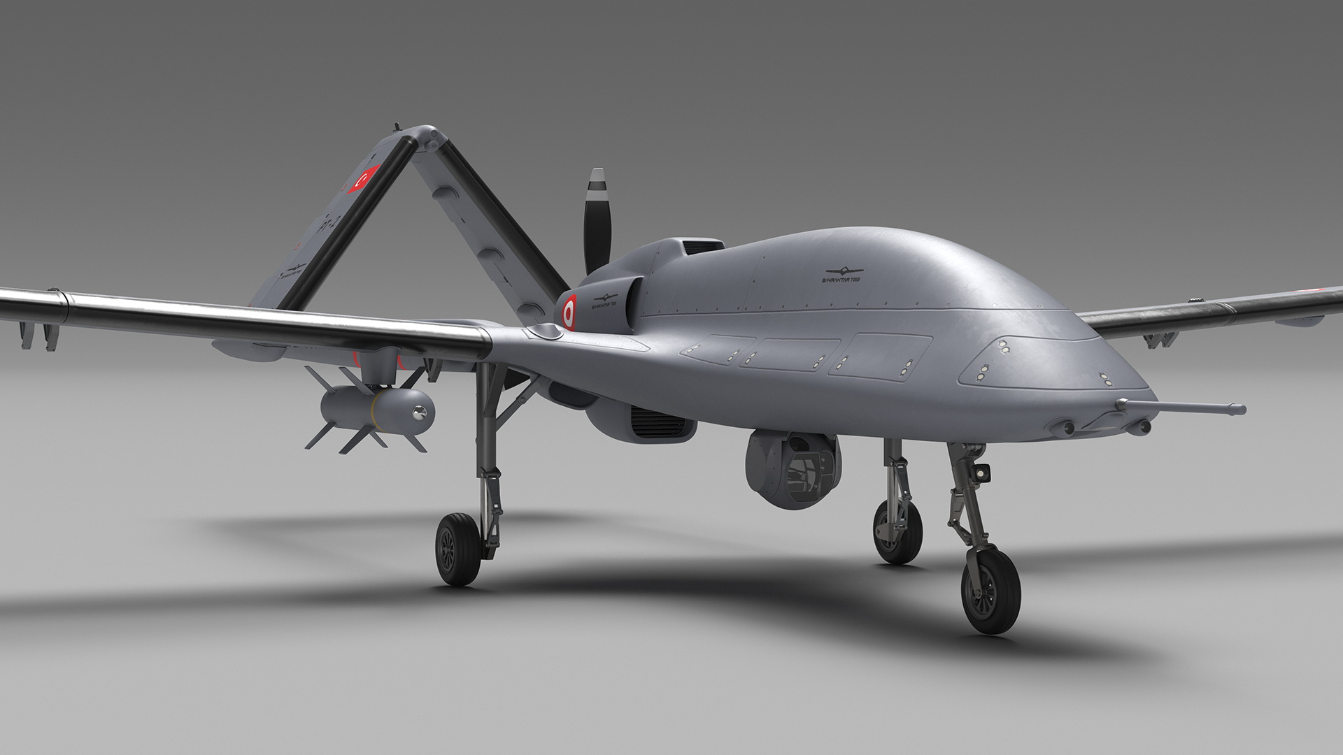 3D Bayraktar TB3 UCAV model