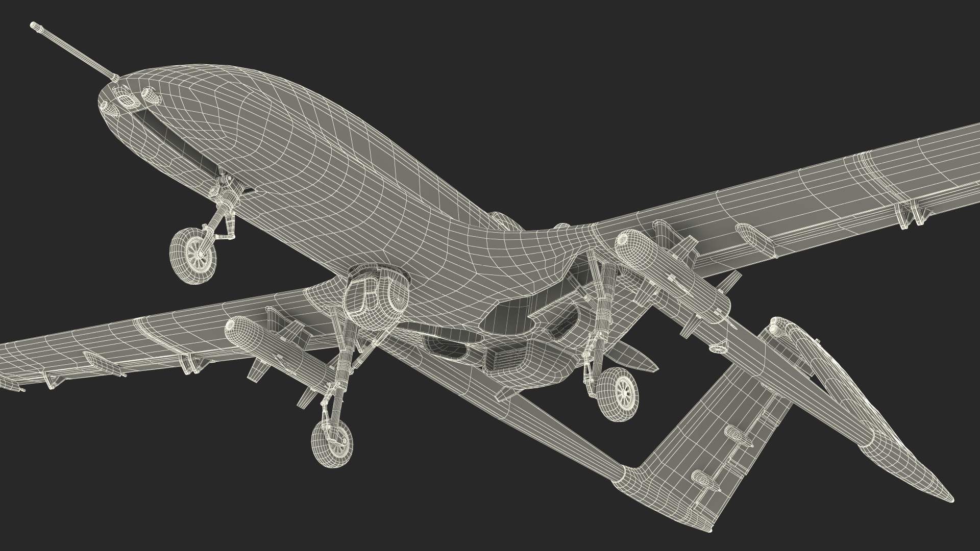 3D Bayraktar TB3 UCAV model
