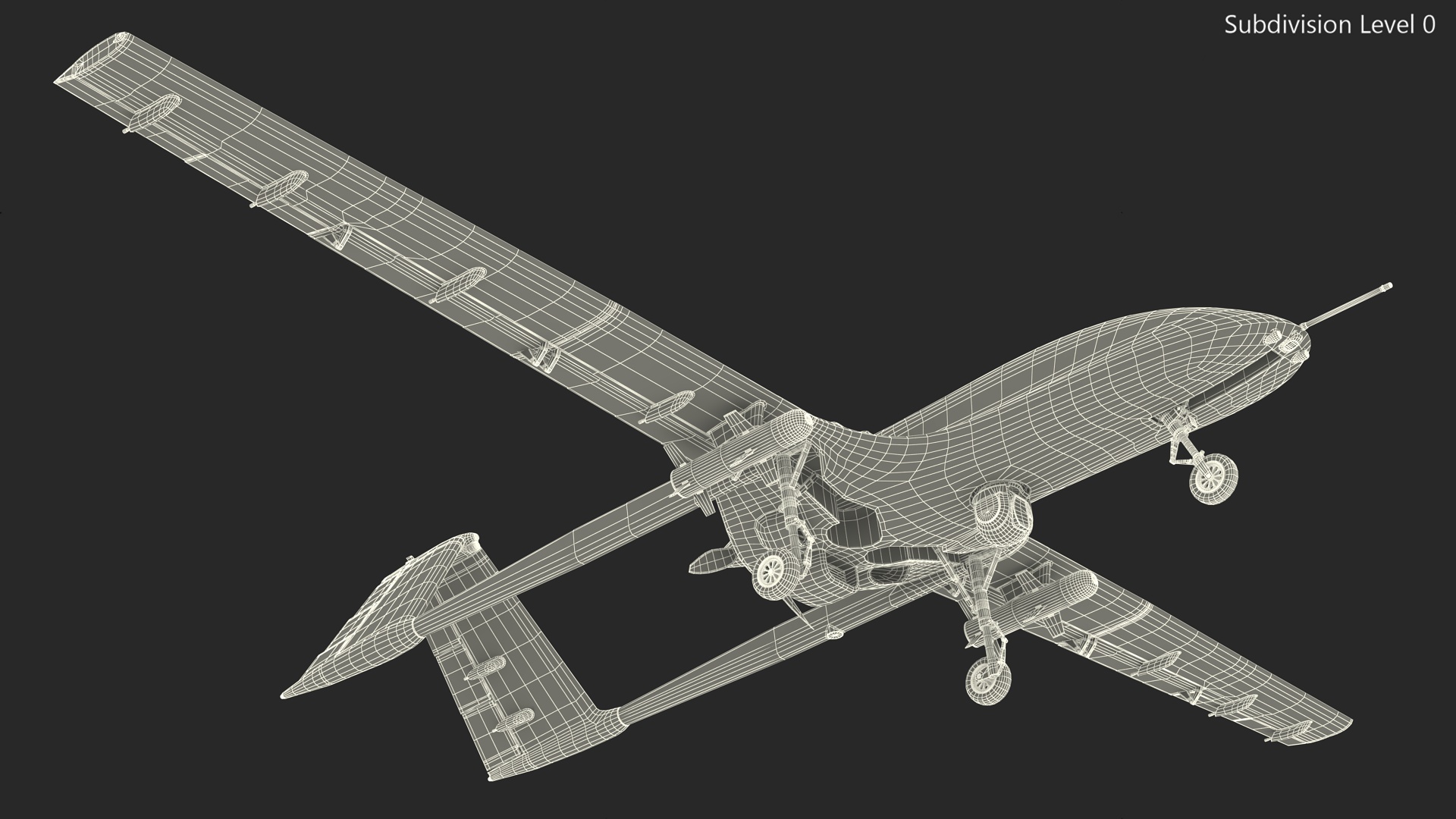 3D Bayraktar TB3 UCAV model